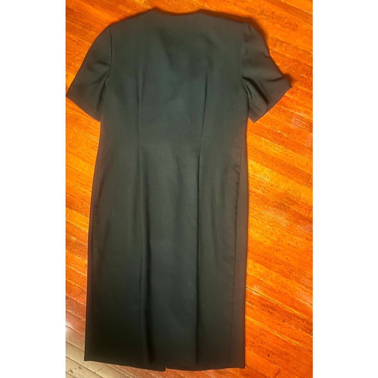 Vintage Vintage 80s Periwinkle Black White Sailor Pencil Dress Large Size L / US 10 / IT 46 - 2 Thumbnail