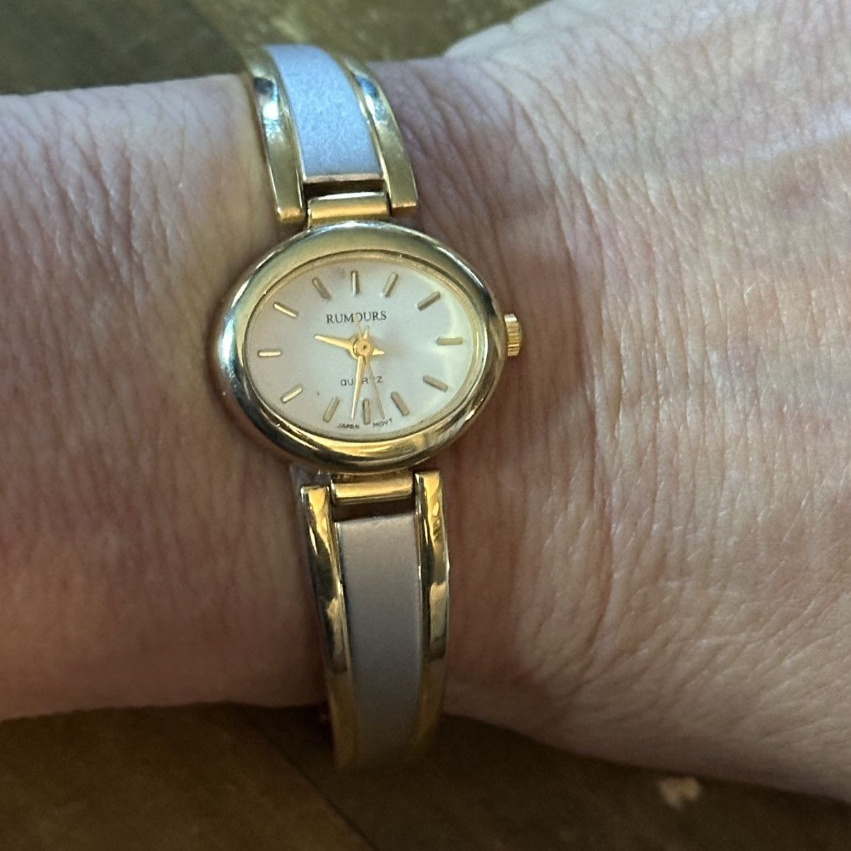 Other × Vintage Vintage Rumours two tone stainless steel analog watch Size ONE SIZE - 5 Thumbnail