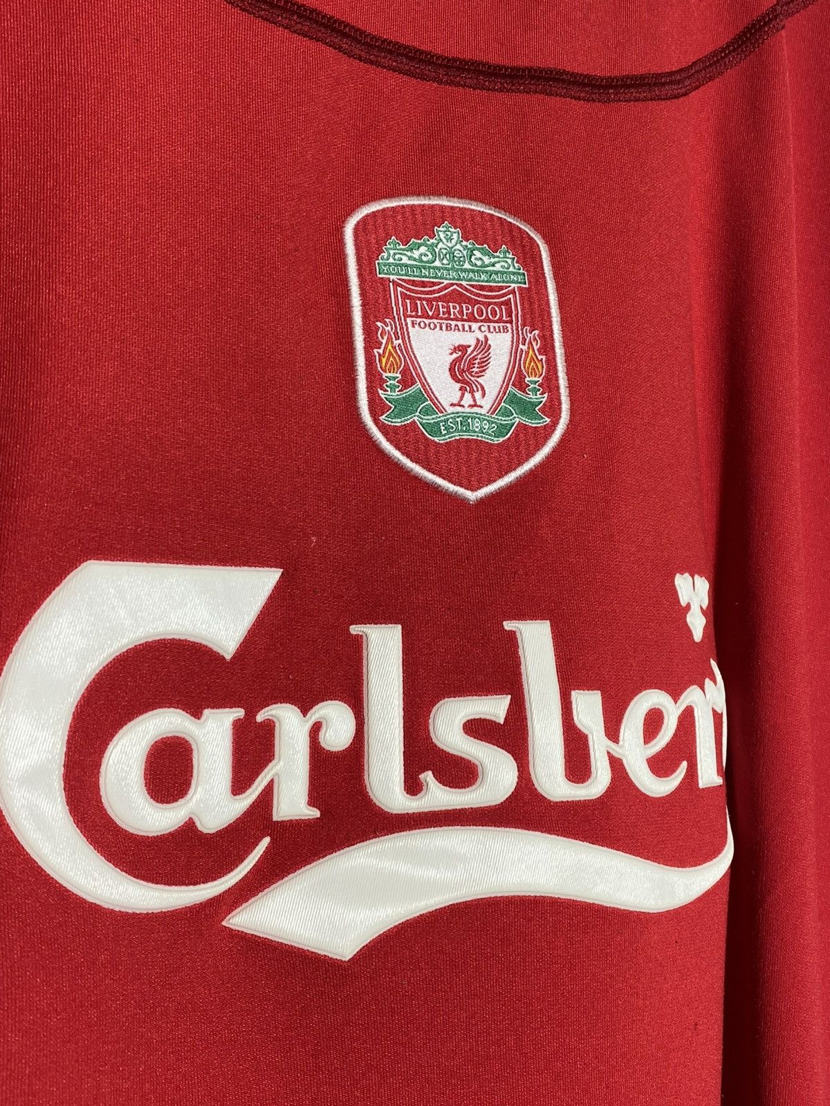Reebok #10 Owen Liverpool FC 2002-2004 Home Reebok Football Shirt Size US L / EU 52-54 / 3 - 6 Thumbnail