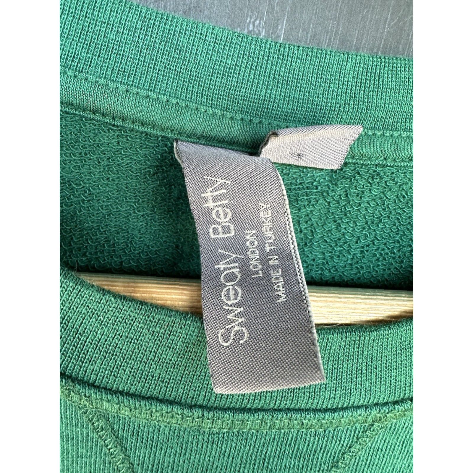 Sweaty Betty Sweaty Betty Womens Knit Crew Neck Long Sleeve Pullover Sweater Top Size 8 Green Regular Mens? Wait. Size M / US 6-8 / IT 42-44 - 3 Thumbnail