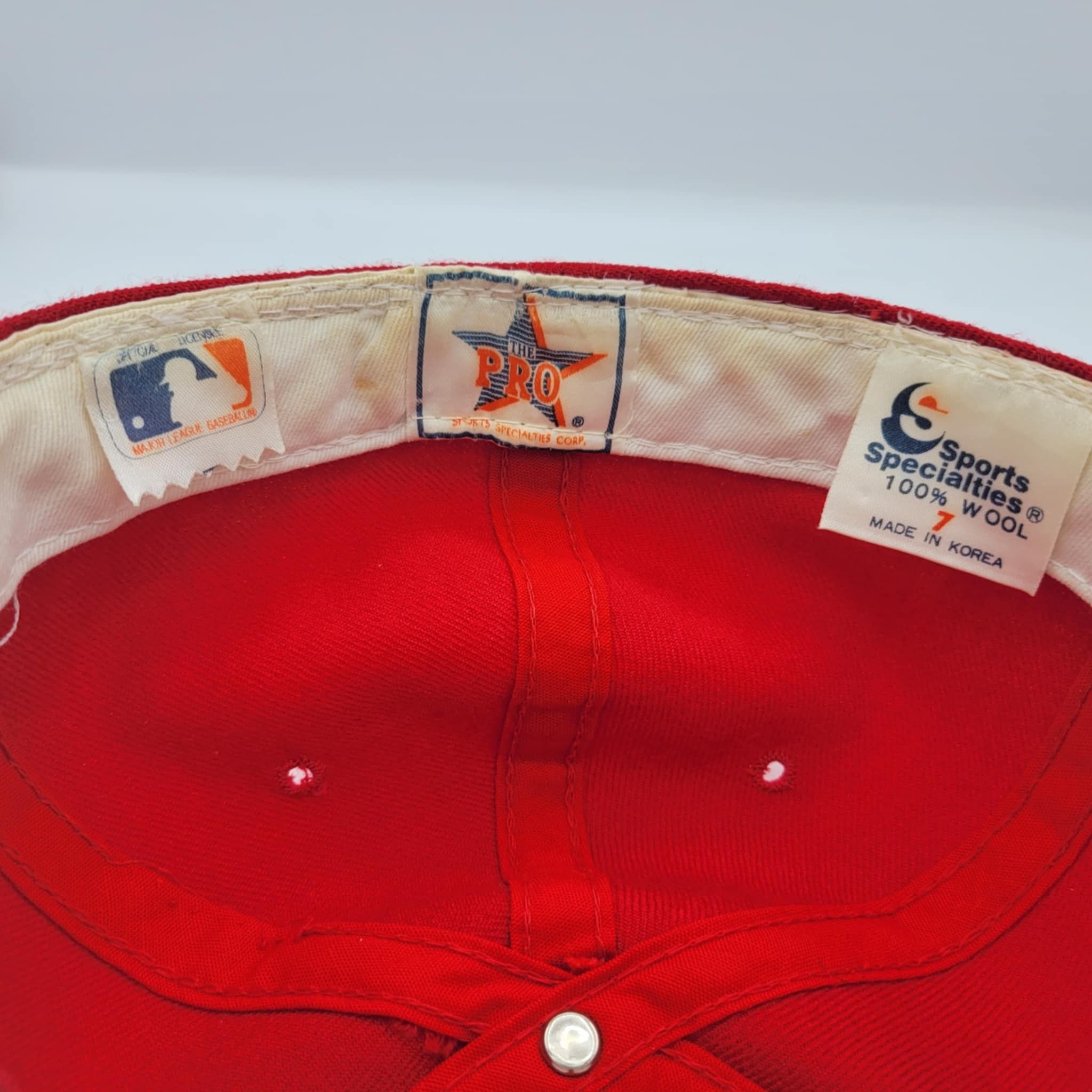 Vintage 1970's Cincinnati Reds Hat Cap Mens Adjustable