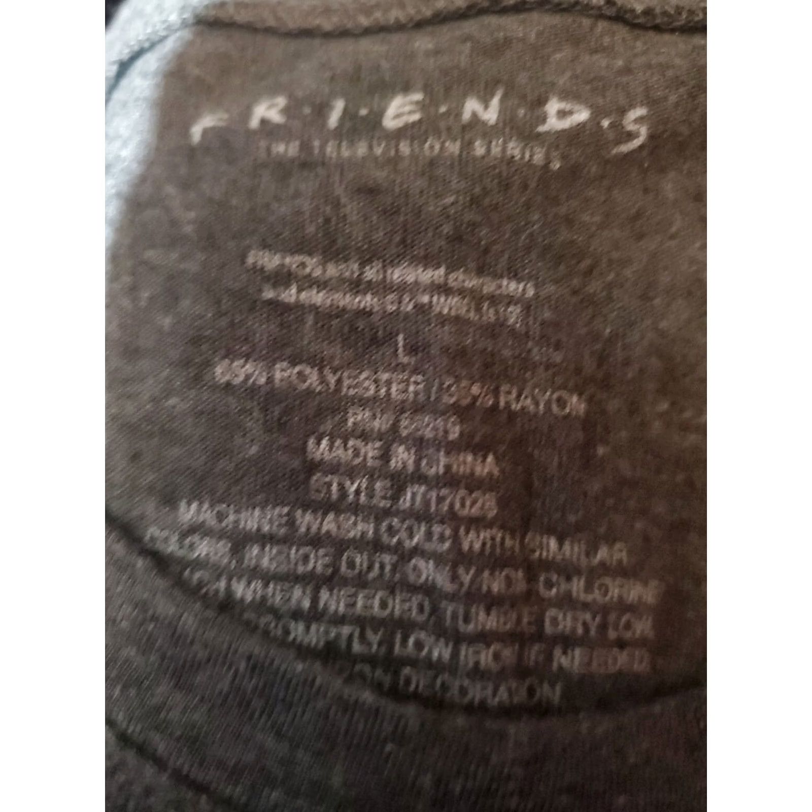 Logo 7 Womens Friends TV Show Logo Shirt Size L Grey Shirt Ladies Size L / US 10 / IT 46 - 2 Thumbnail