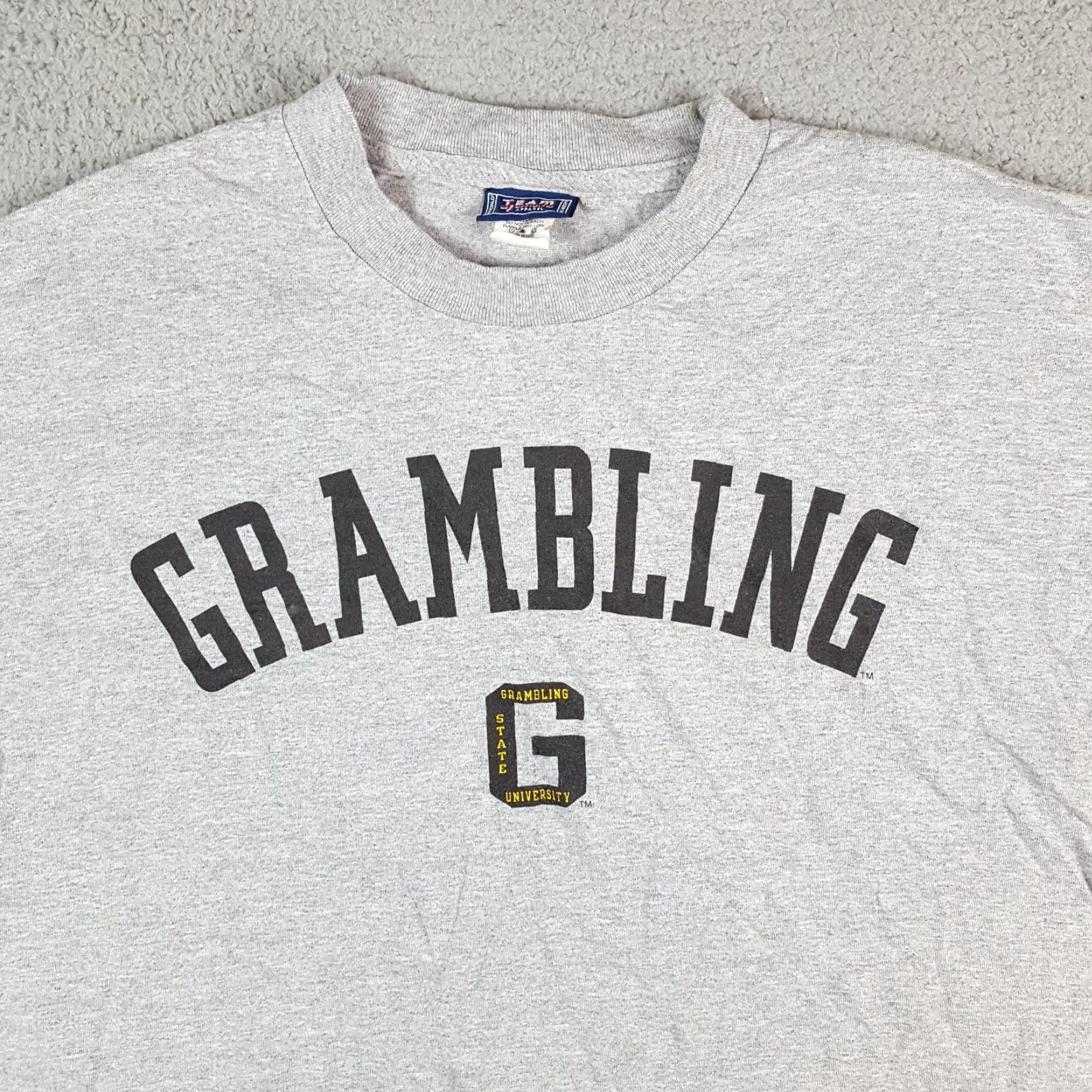 Vintage VINTAGE Grambling State University Men's T-Shirt L College Athletic Sports Shirt Gray Cotton Embroidered Logo 90s 00s Vintage Basketball Football Mens Size US L / EU 52-54 / 3 - 2 Thumbnail