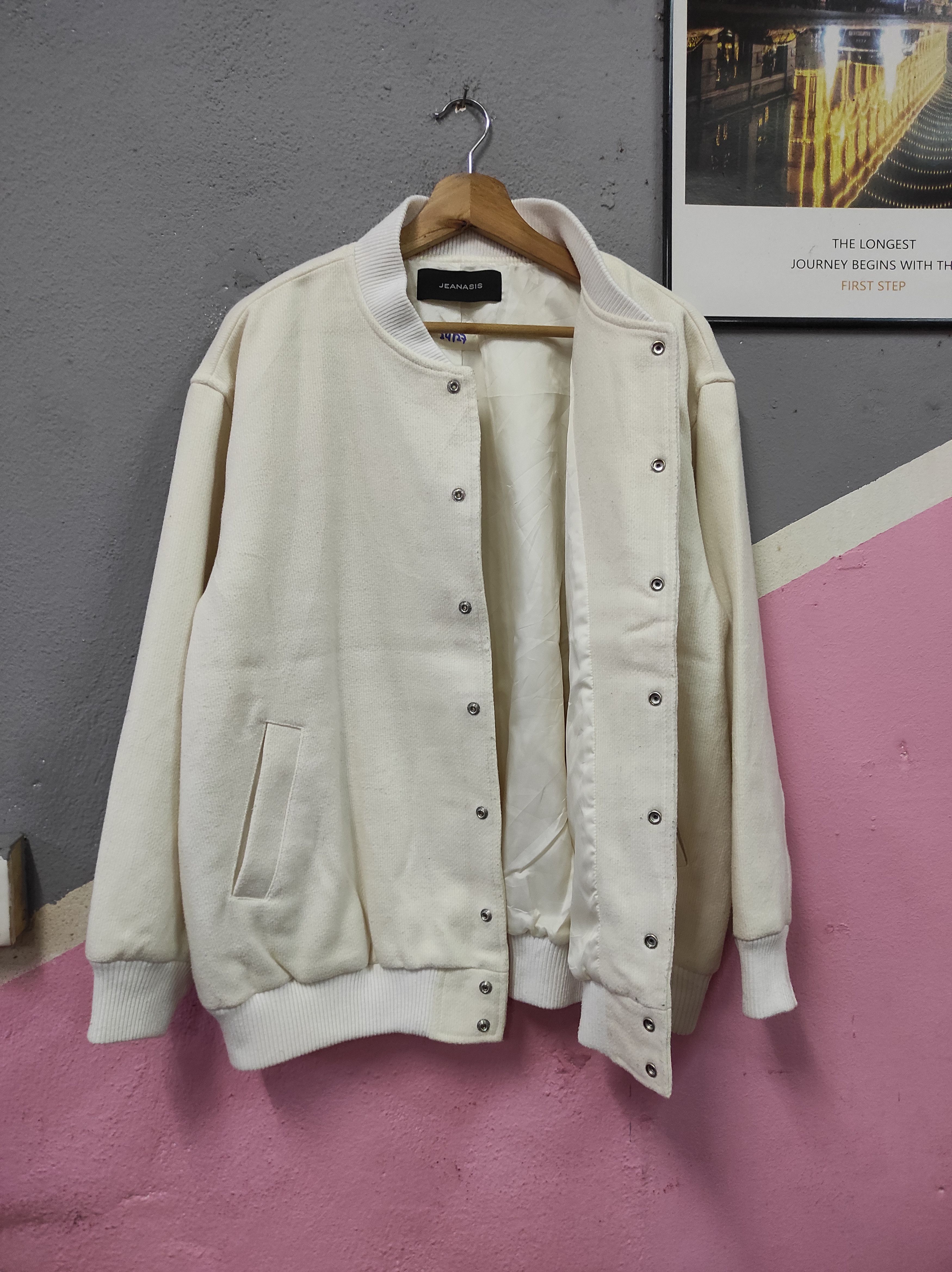 Japanese Brand JEANSIS VARSITY JACKET Size ONE SIZE - 2 Thumbnail