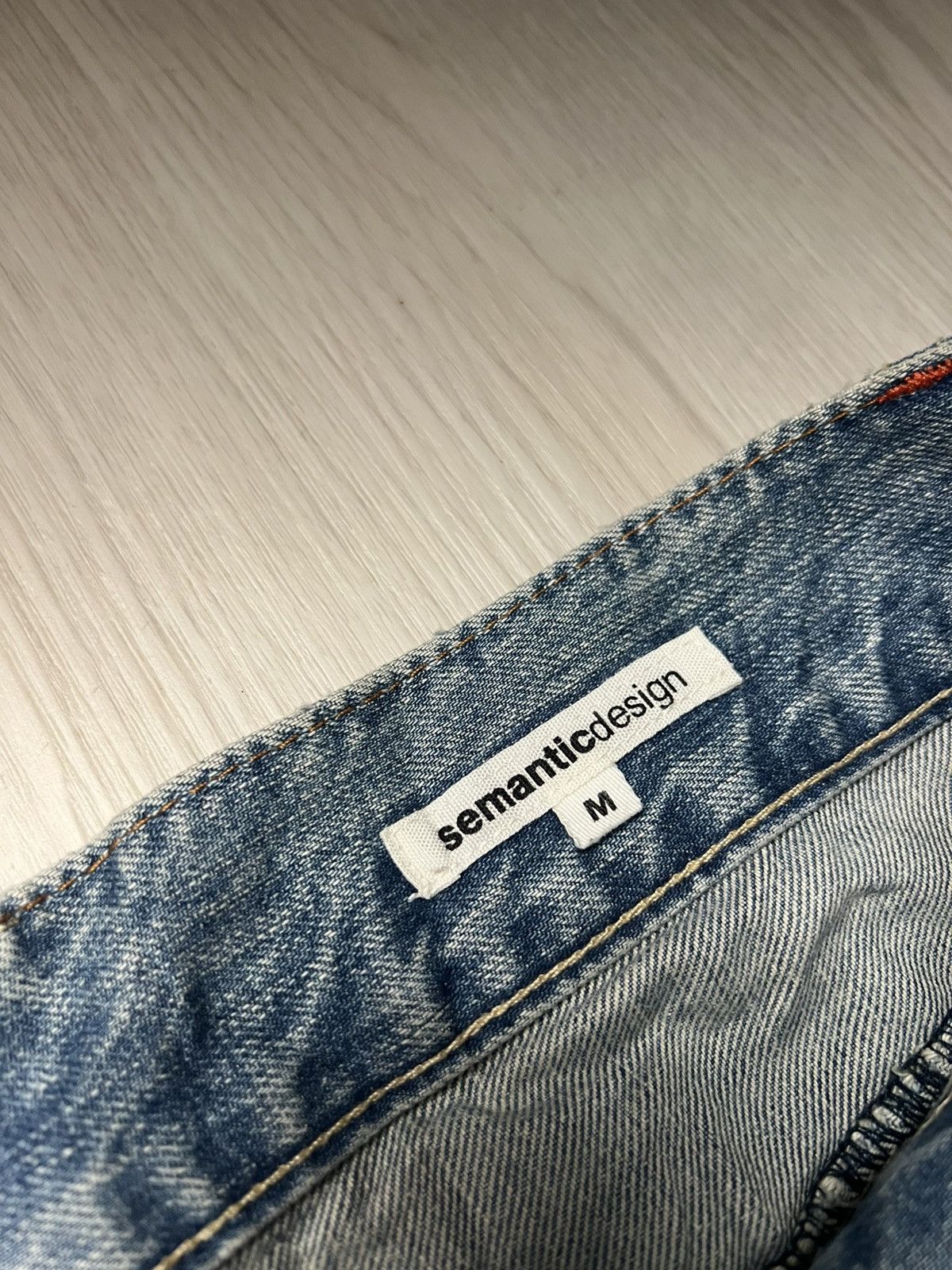 semanticdesign Semantic Design Snake Pocket Distressed Flared Jeans Size US 30 / EU 46 - 7 Thumbnail