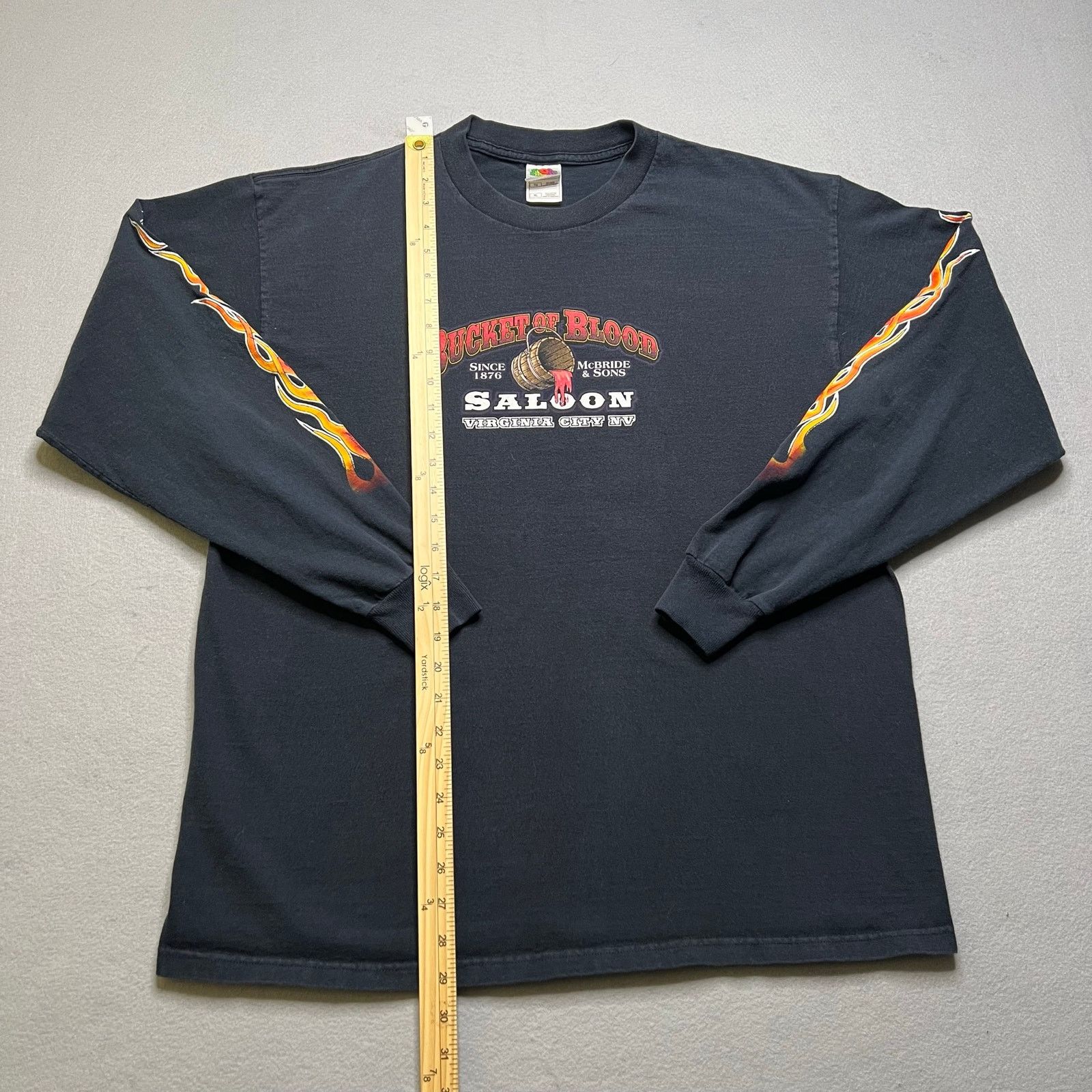 Fruit Of The Loom Vintage Bucket Of Blood Saloon Virginia City NV T Shirt XL Size US XL / EU 56 / 4 - 4 Thumbnail