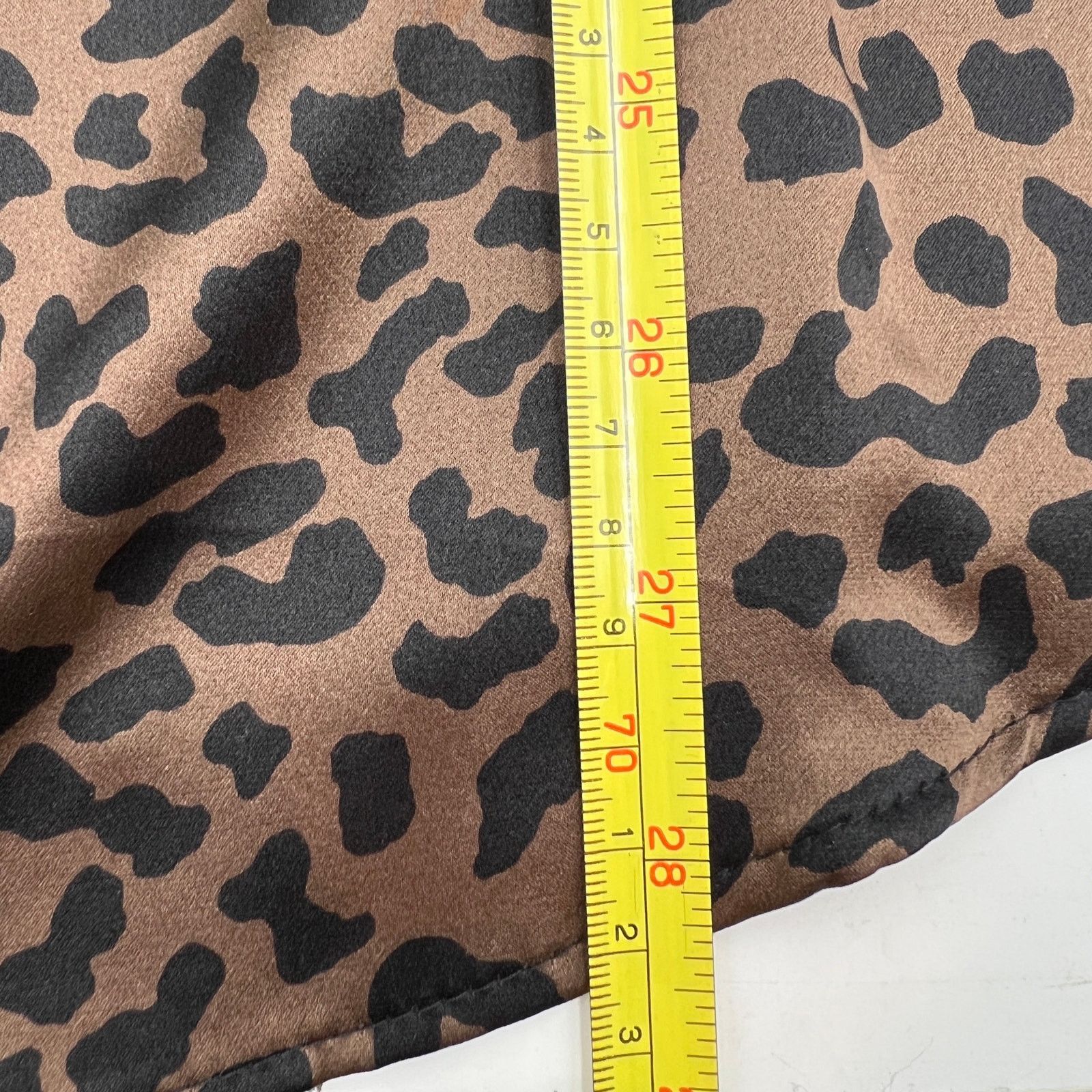 Vintage Vintage Y2K Lord & Taylor Silk Brown Leopard Printed Shirt Size XL / US 12-14 / IT 48-50 - 10 Thumbnail