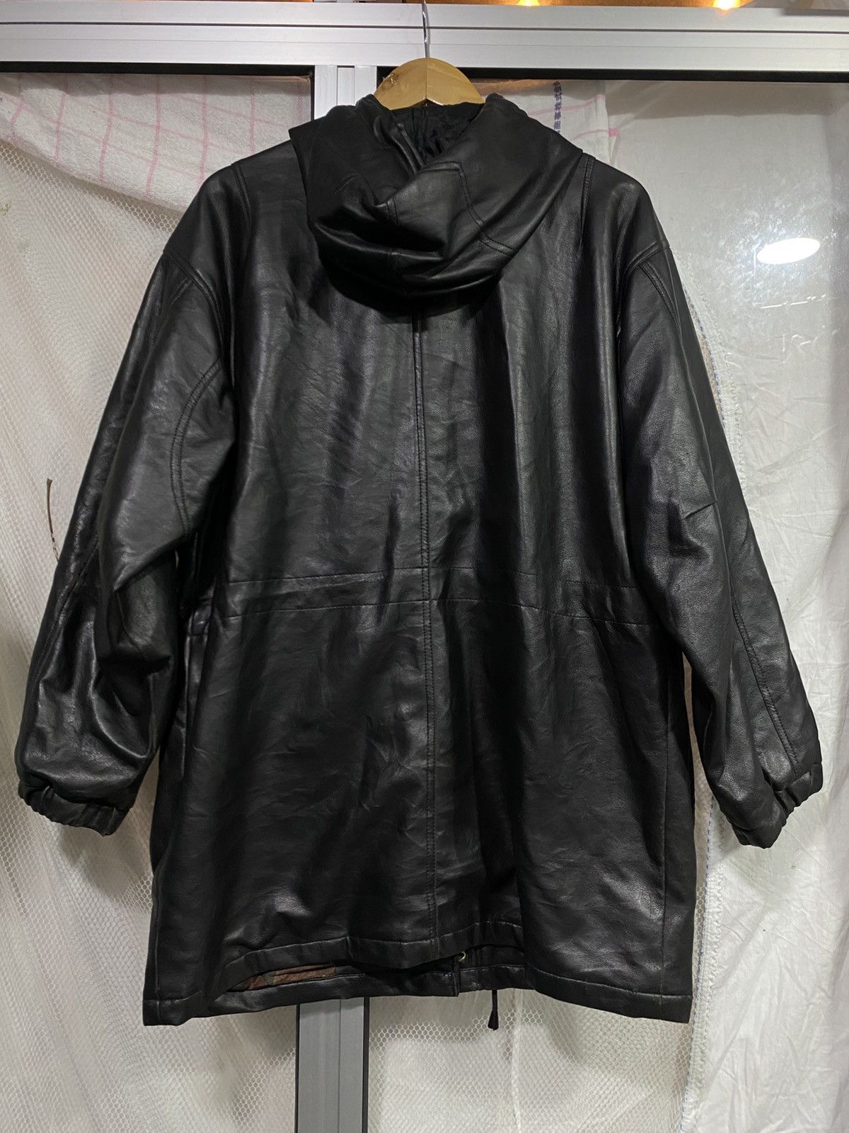 Japanese Brand Parka Leather Jacket AJ sport Size US L / EU 52-54 / 3 - 13 Thumbnail