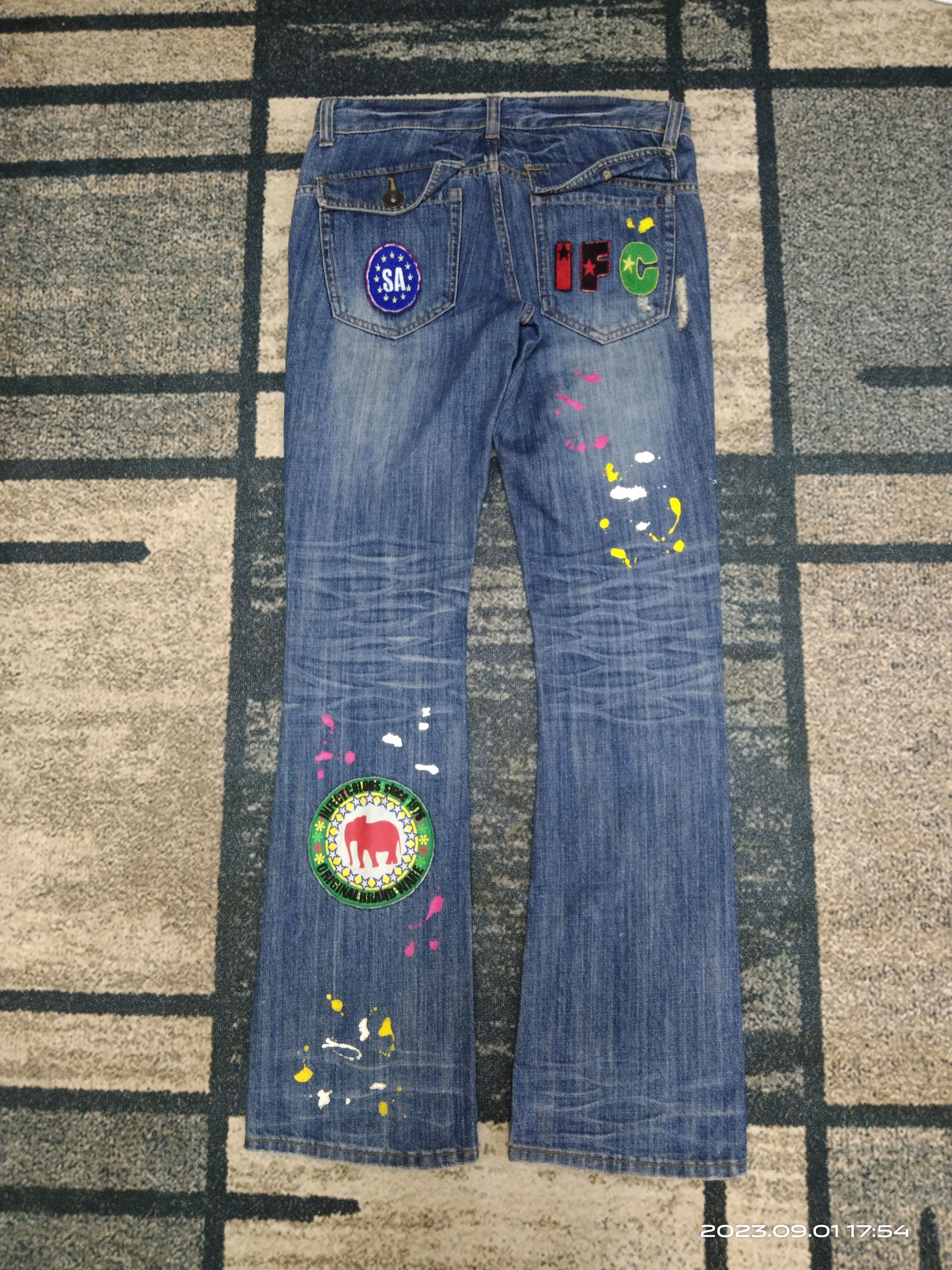Japanese Brand FLARE SICK PACTHWORK SILVER AGE DENIM PANTS Size US 31 - 3 Thumbnail