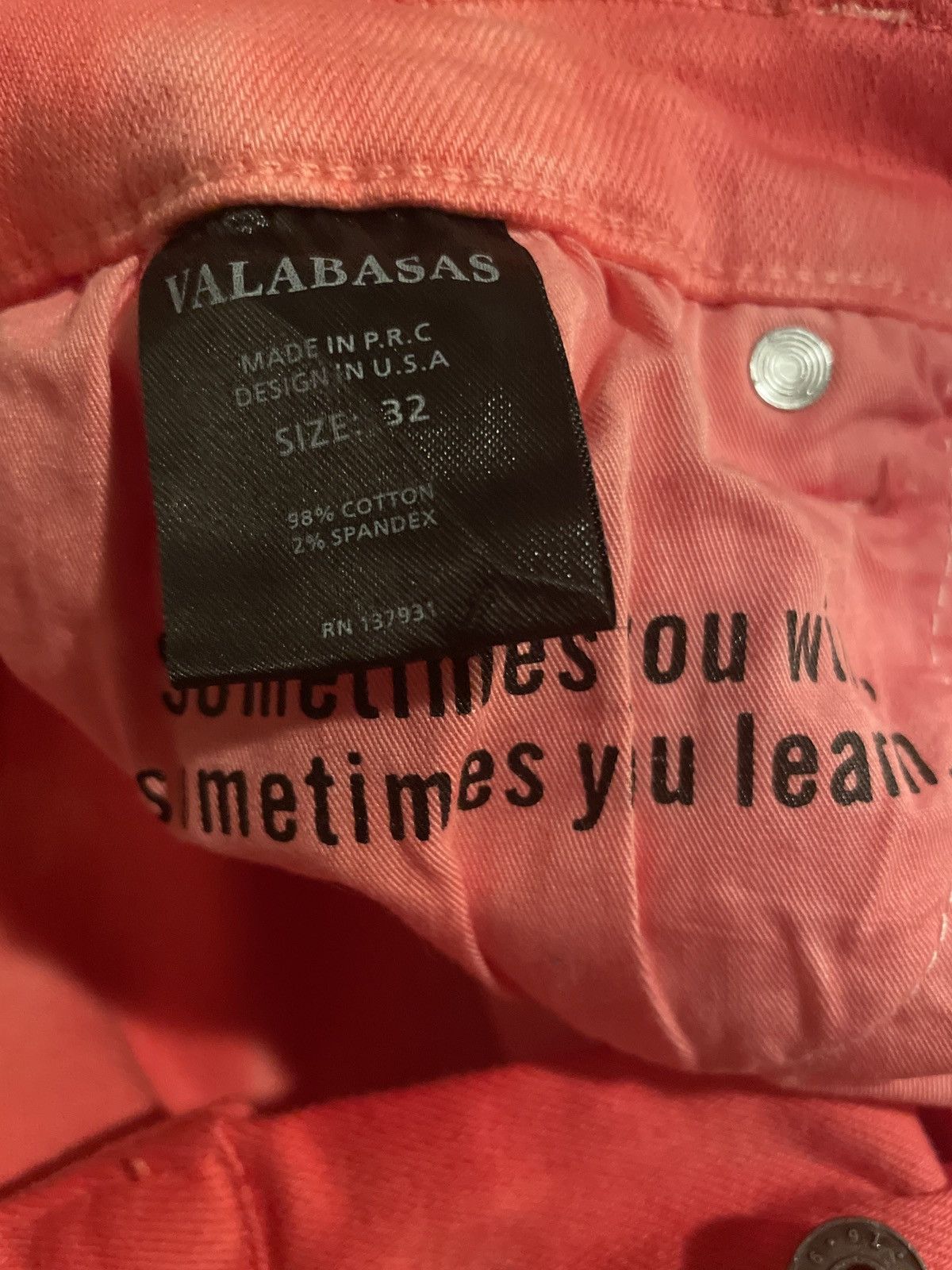 Valabasas Valabasas Jeans Aerglo Rosso Size US 32 / EU 48 - 8 Thumbnail