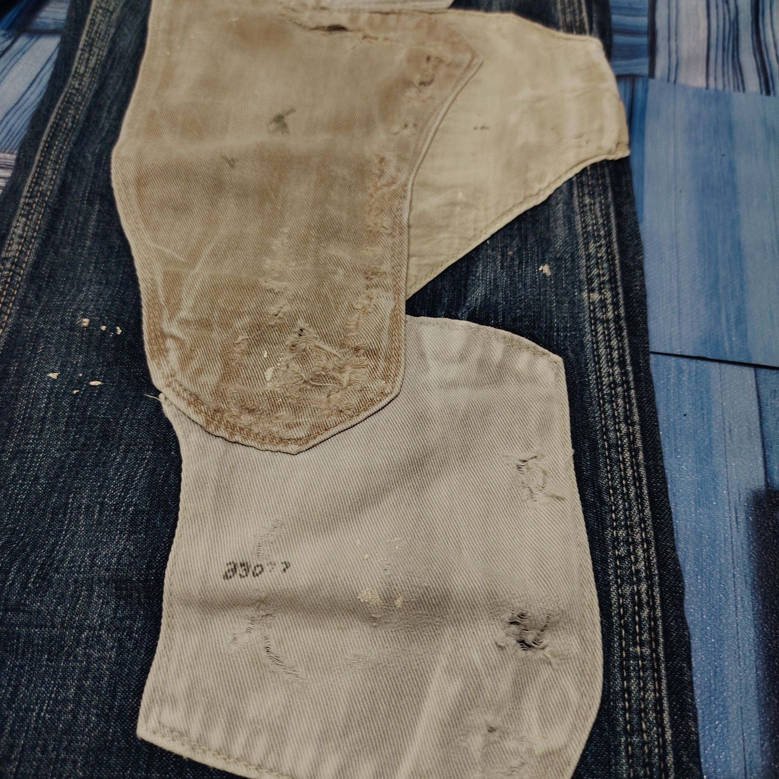 Kapital Kountry 💥Insane💥 Vtg Denim & Dungaree Patchwork design soft denim Size US 30 / EU 46 - 7 Thumbnail