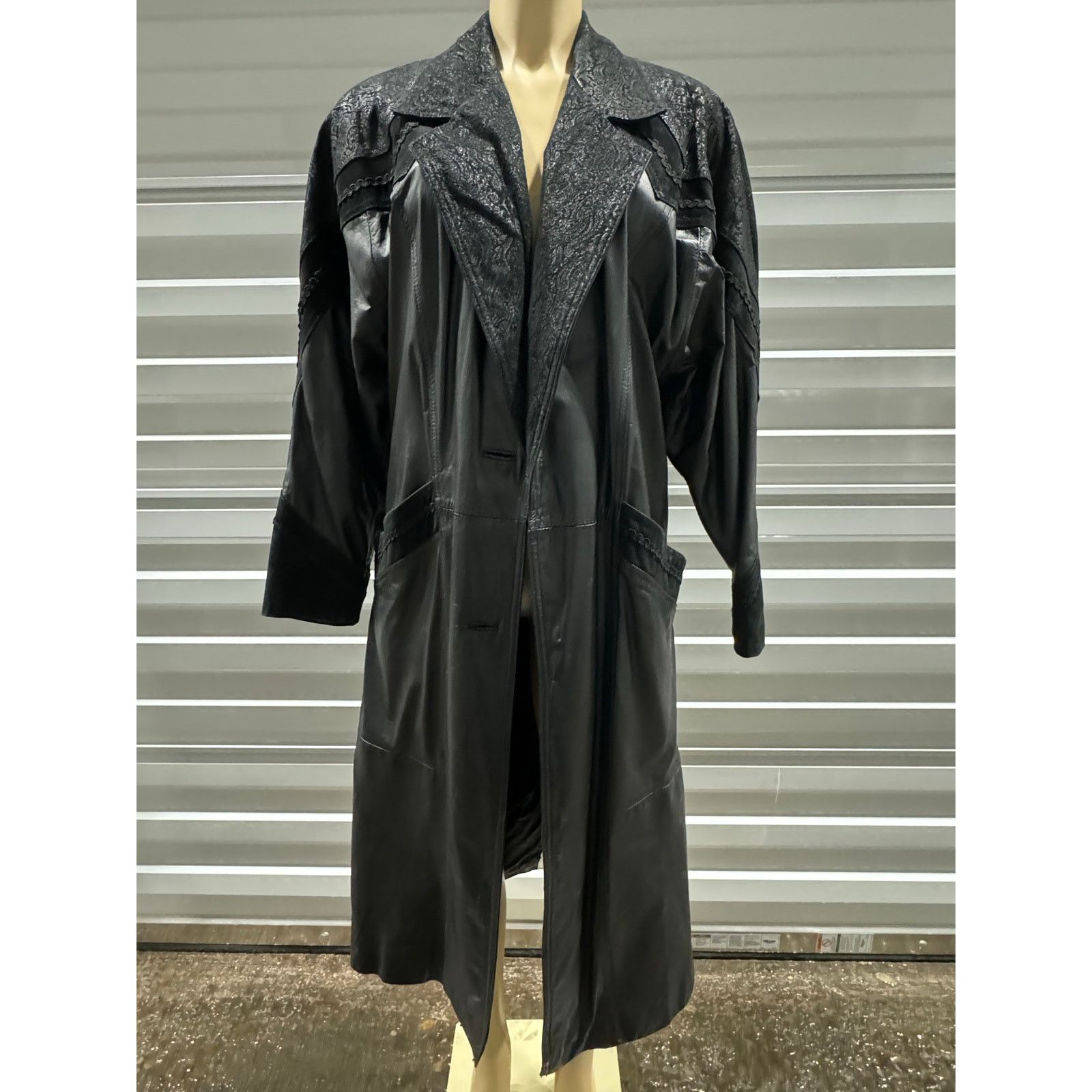 Vintage VTG LEATHER JACKET Size M / US 6-8 / IT 42-44 - 1 Thumbnail