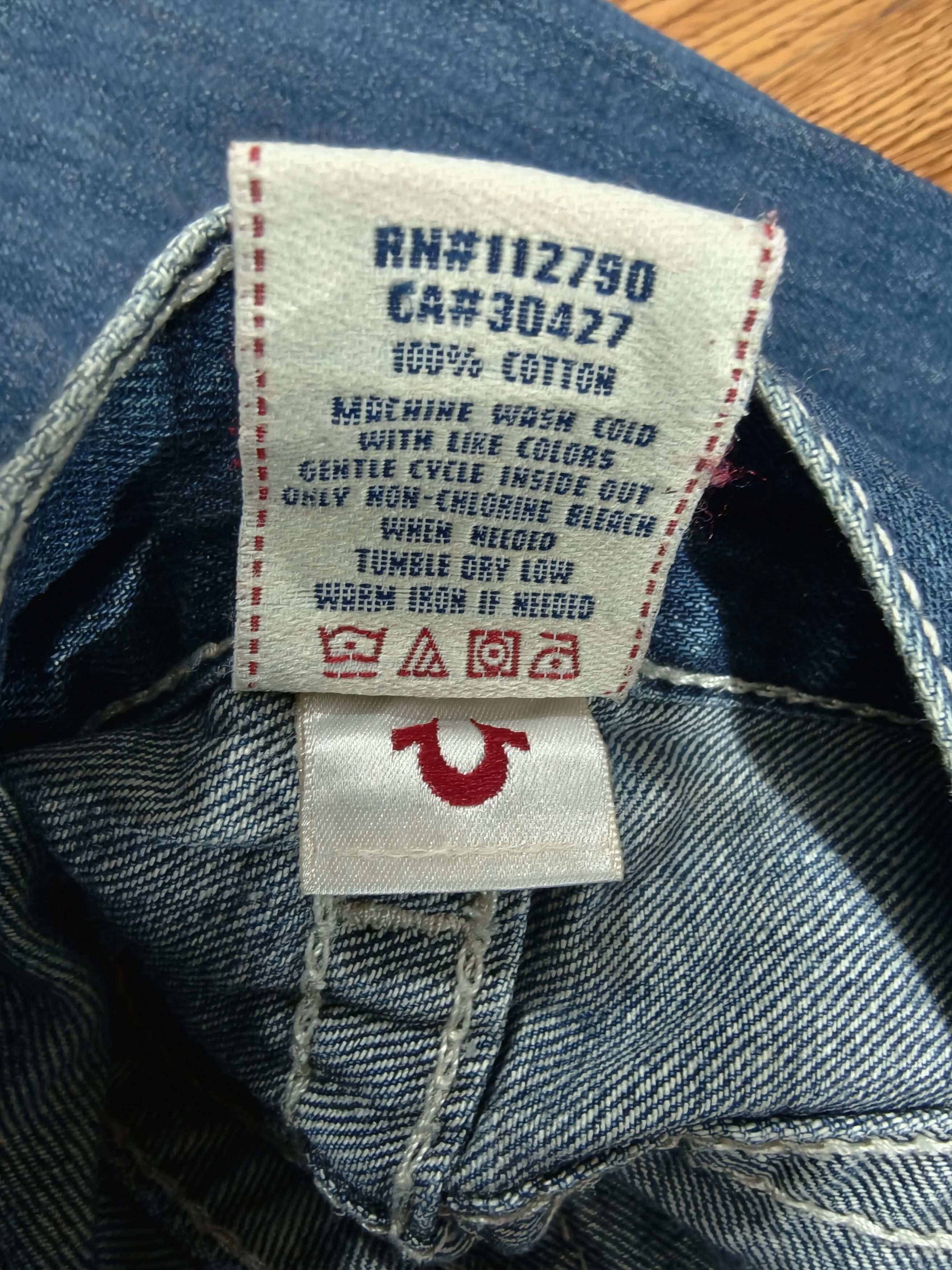 True Religion Y2K True Religion Boot Cut White Stitch Super T Flares 2000s Size US 31 - 5 Thumbnail