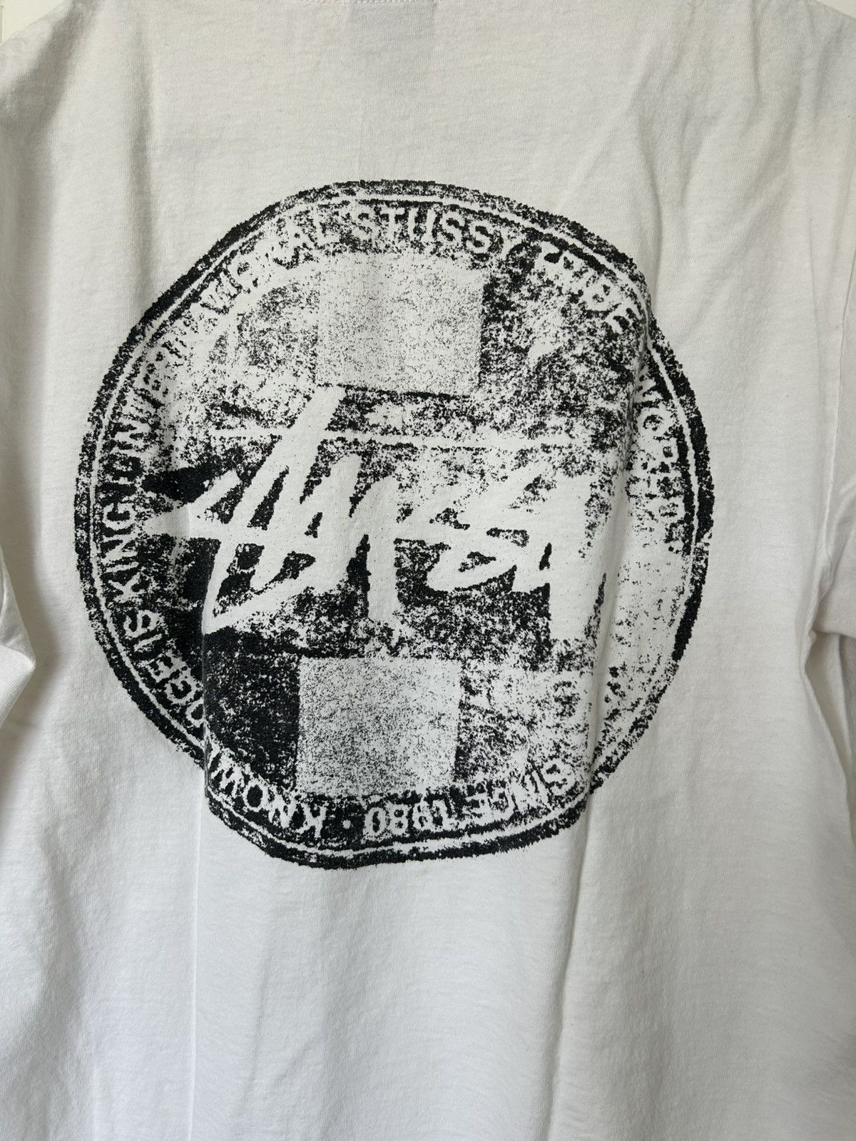 Stussy Stüssy Logo Tee White Double Sided Size US M / EU 48-50 / 2 - 1 Thumbnail