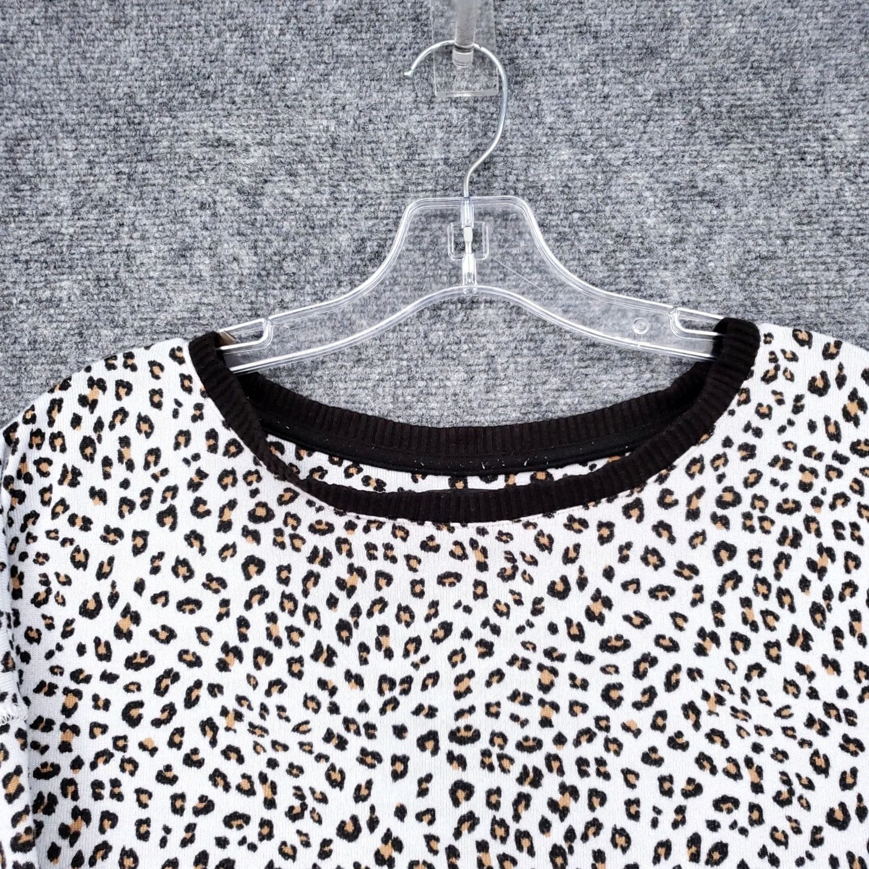 Donna Karan Donna Karan Sleepshirt Womens M Medium White Leopard Sleepwear Lounge Pullover Size M / US 6-8 / IT 42-44 - 3 Thumbnail