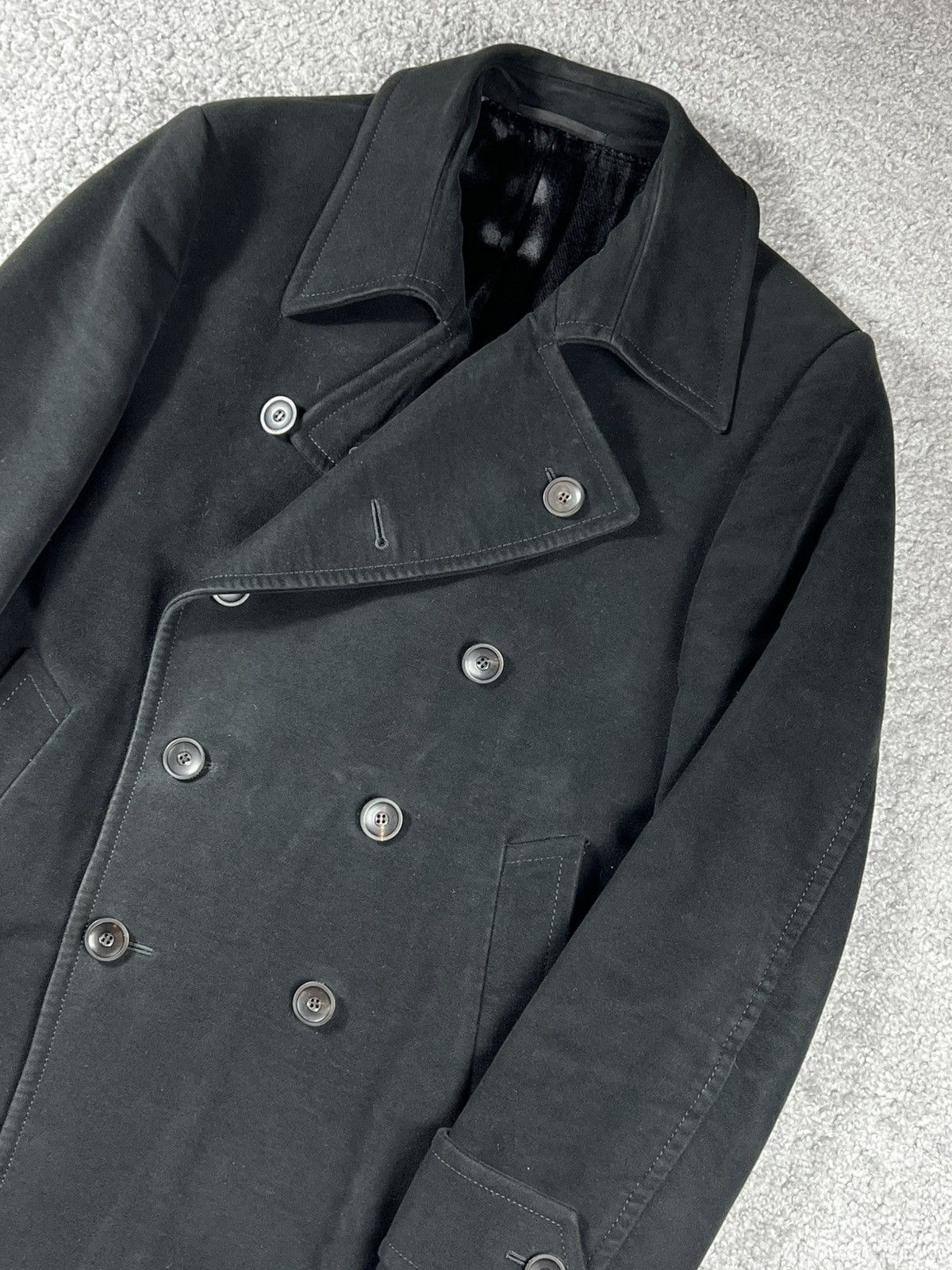 Gucci Gucci Double Breasted Black Coat Size L Size US L / EU 52-54 / 3 - 3 Thumbnail