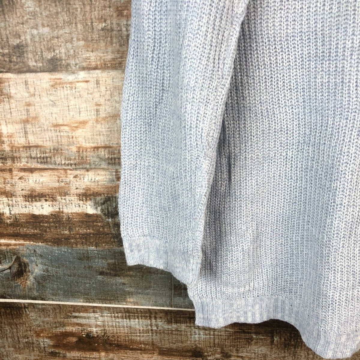 Homespun Knitwear × Japanese Brand Persodea Blue Knitwear #A2216 Size L / US 10 / IT 46 - 14 Thumbnail