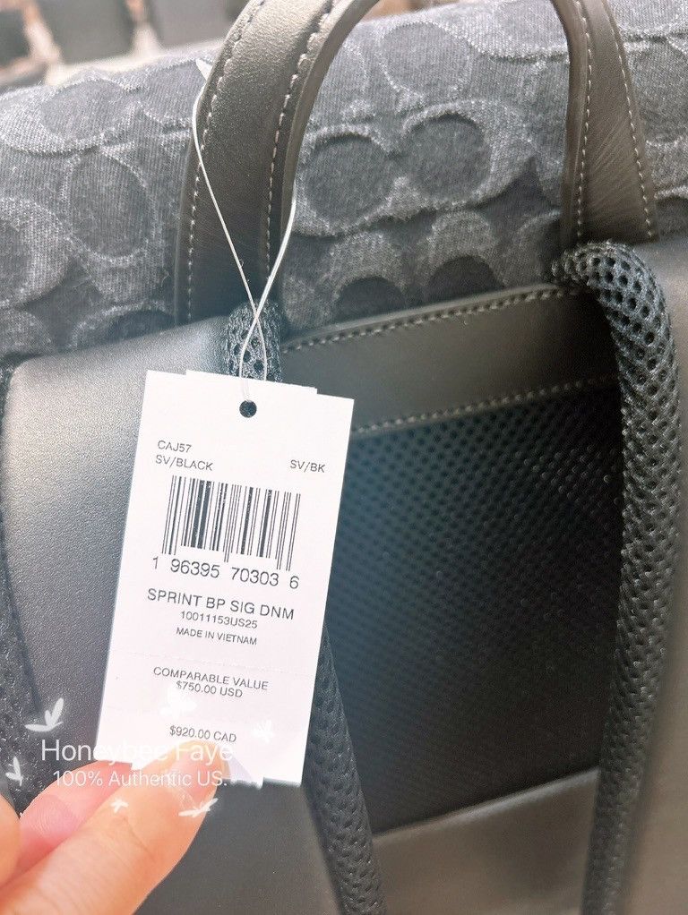 Coach Sprint Backpack In Signature Denim CAJ57 Size ONE SIZE - 4 Thumbnail