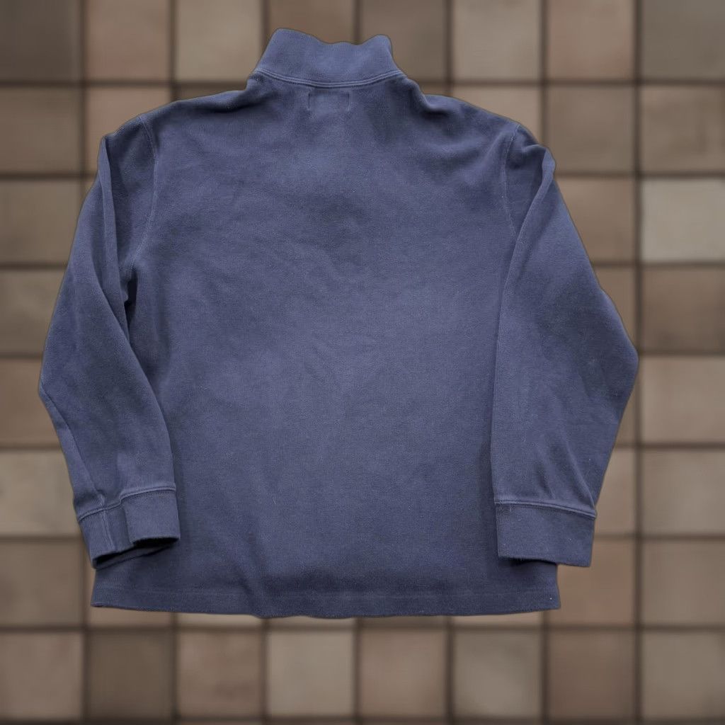 Polo Ralph Lauren Polo Ralph Lauren Sweater Mens 2XL Navy Blue Quarter Zip Pullover Cotton Mock Neck Knit Logo 1/4 Zip Size US XXL / EU 58 / 5 - 1 Thumbnail