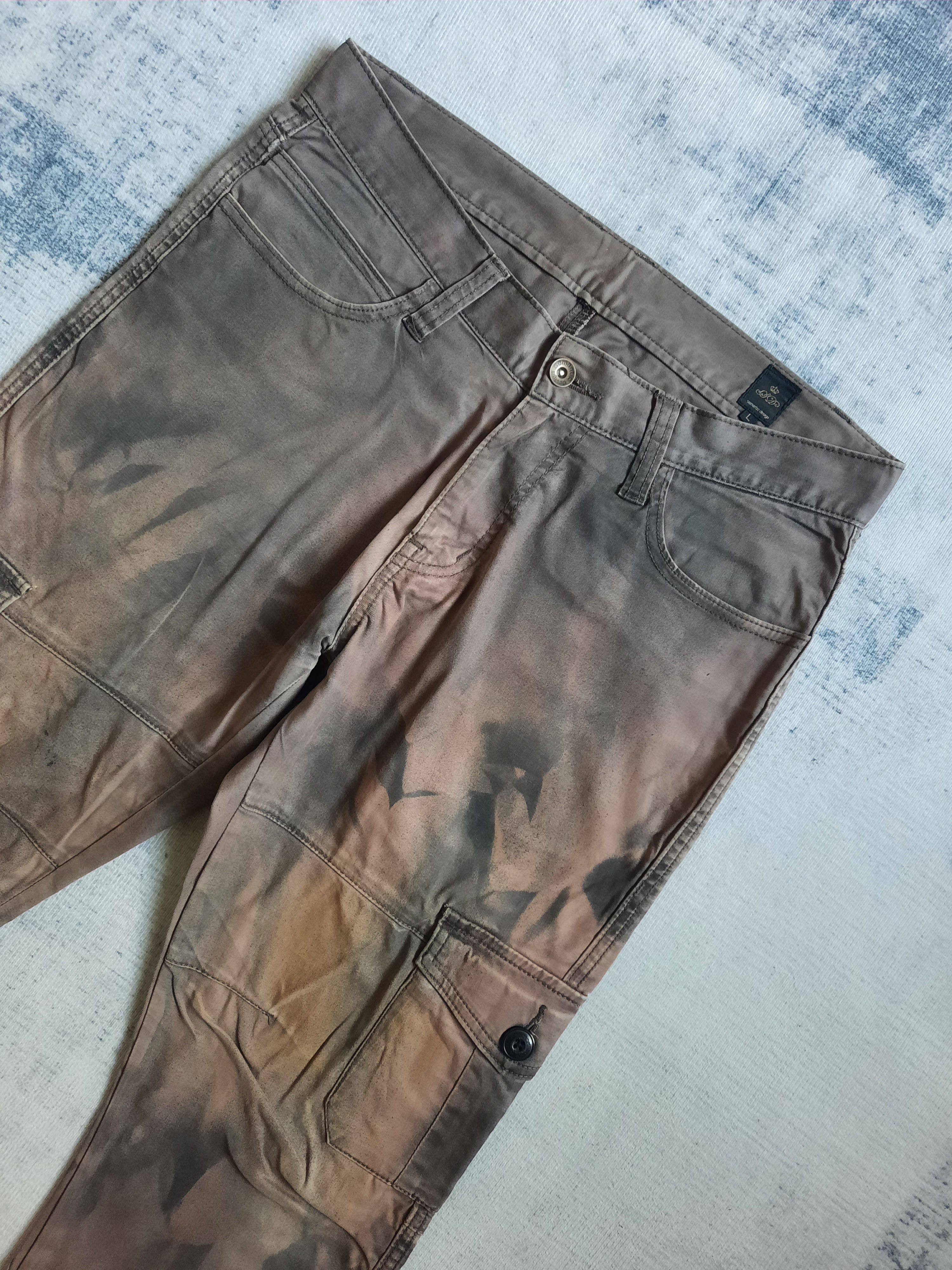In The Attic 🔱 Semantic design gothic punk stype flames cargo pants Size US 32 / EU 48 - 3 Thumbnail