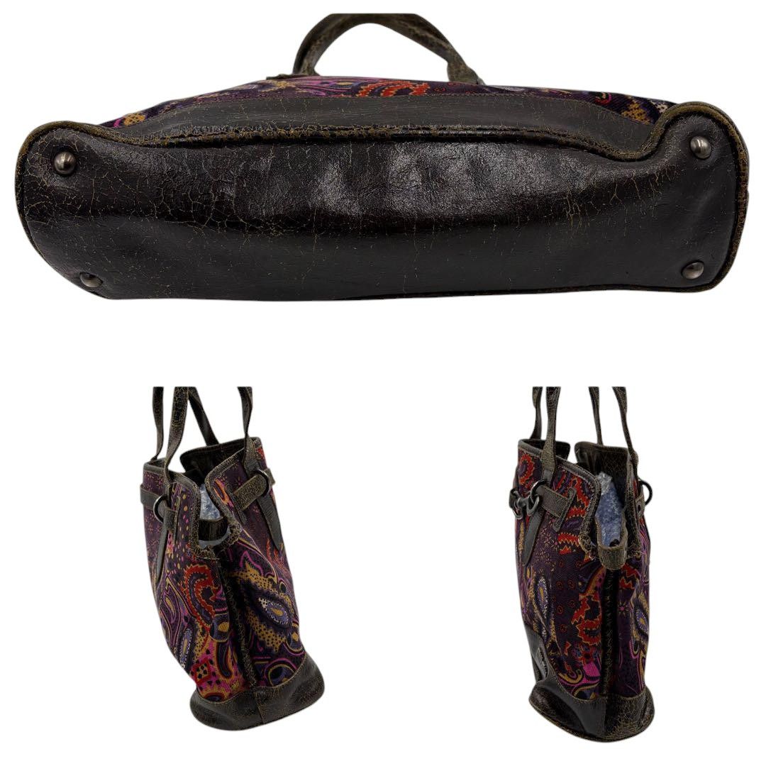 Miu Miu Miu Miu - Red Paisley Vintage Shoulder Bag Handbag Leather Size ONE SIZE - 7 Thumbnail