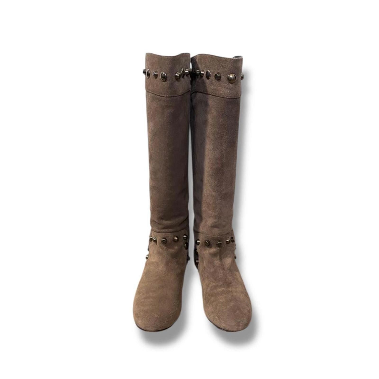 Other Western style studs fairy grunge mid length boots Size US 6 / IT 36 - 2 Thumbnail