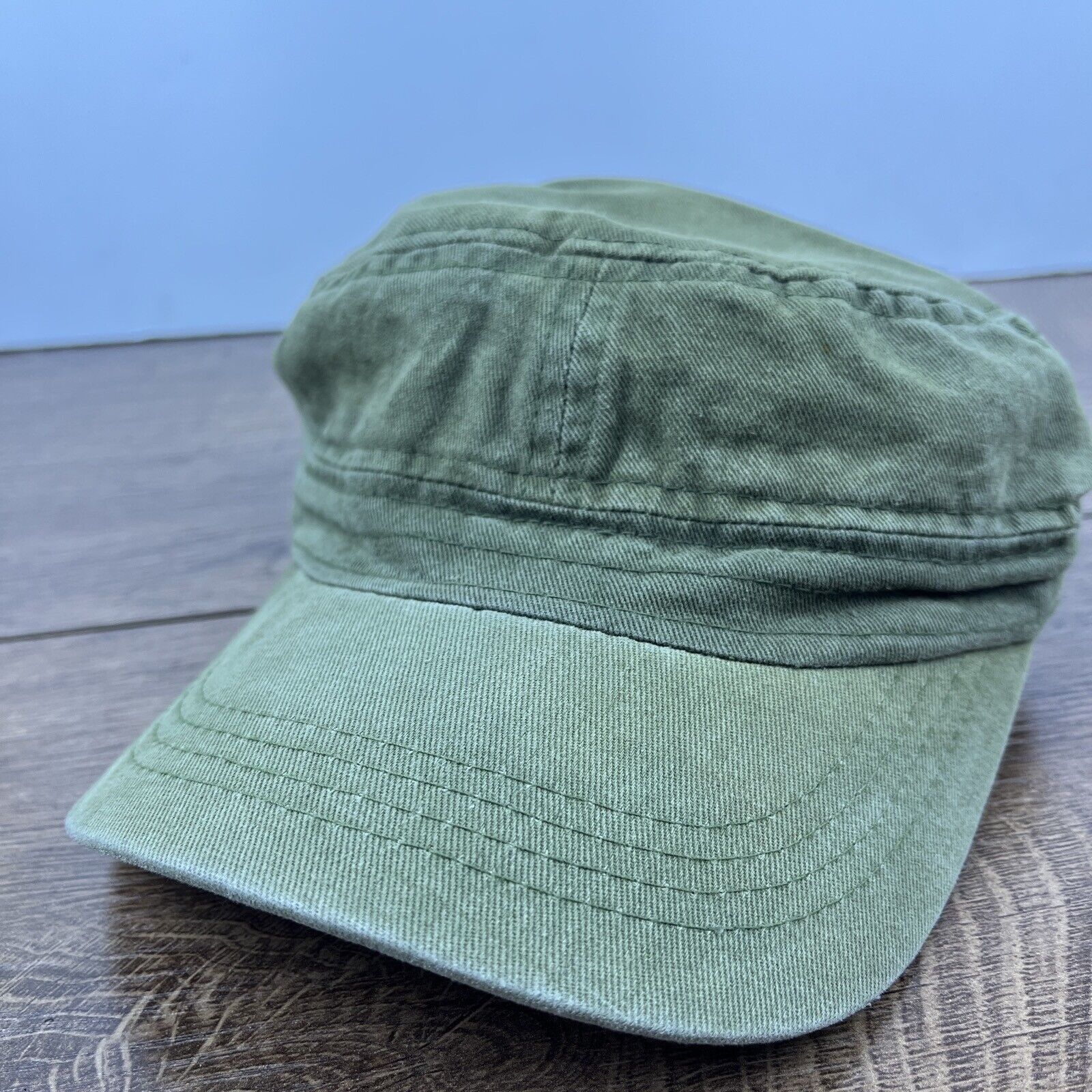 Other Plain Green Hat Adjustable Adult Size Hat Green Cap Size ONE SIZE - 1 Thumbnail