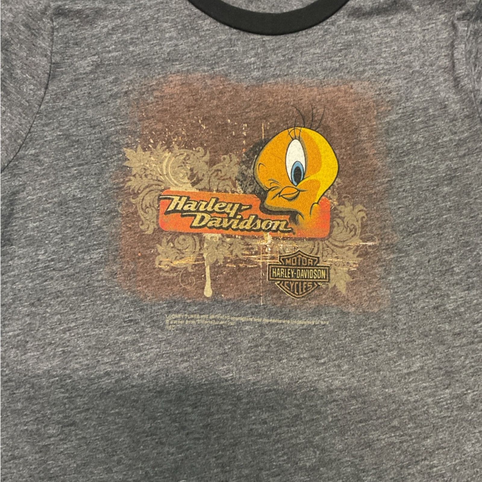 Harley Davidson Vintage Harley Davidson Tweety Bird Women’s T-Shirt Size L / US 10 / IT 46 - 6 Thumbnail
