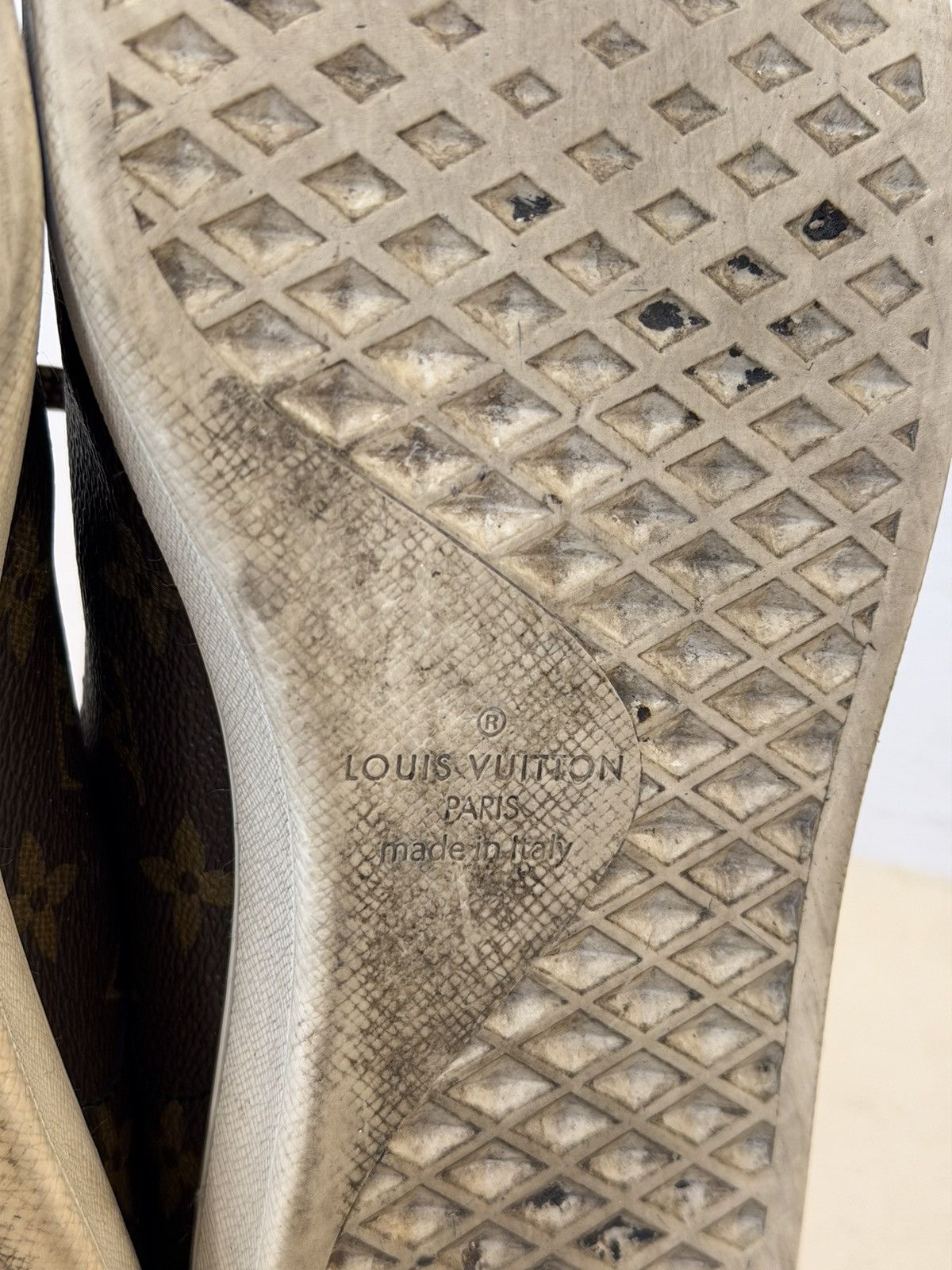 Louis Vuitton Louis Vuitton Leather Brown Low-Top Men‘s Sneakers Size 43 Size US 8.5 / EU 41-42 - 7 Thumbnail