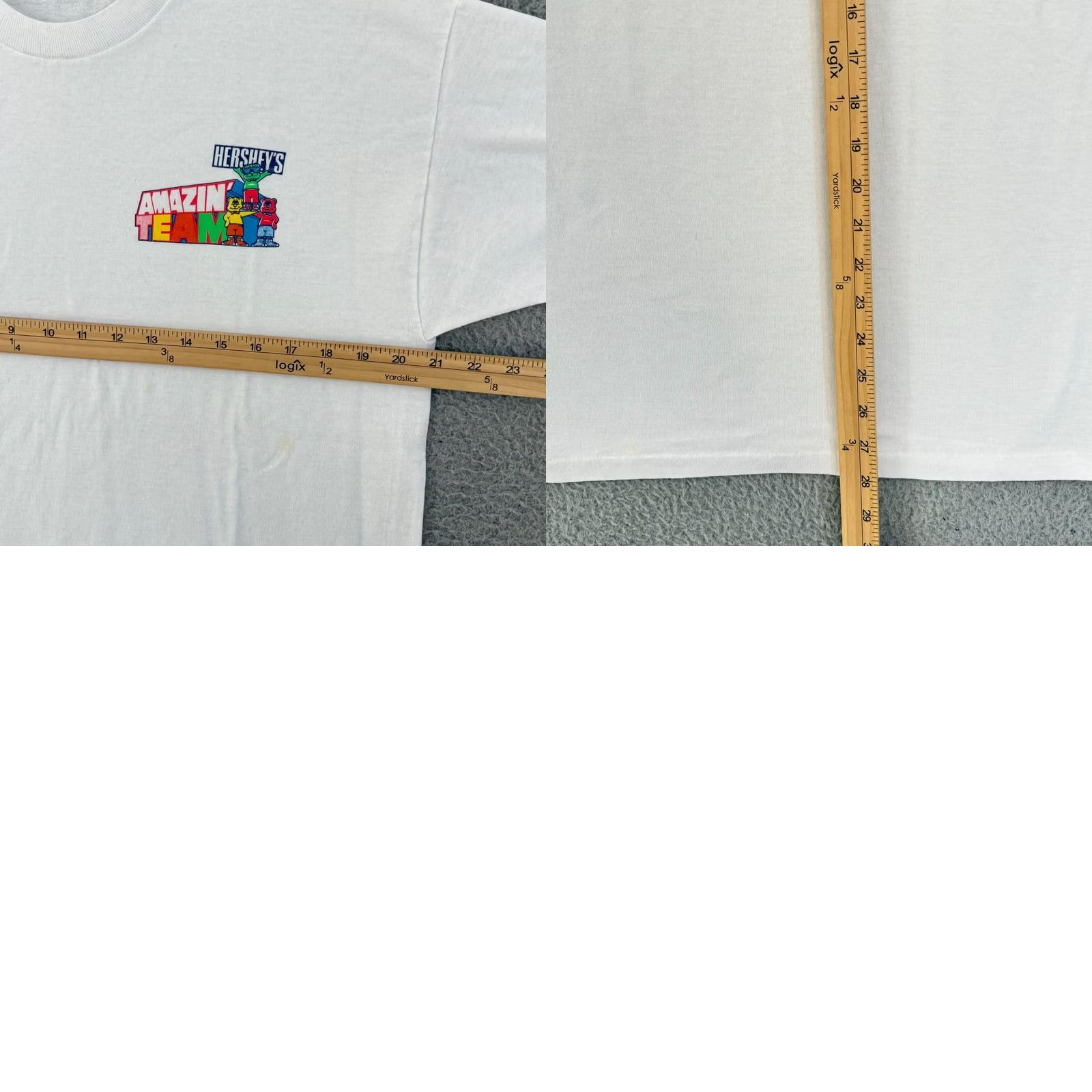 Vintage VINTAGE Hershey's Shirt Adult Large White Short Sleeve 90s Travel Logo Casual Size US L / EU 52-54 / 3 - 8 Thumbnail