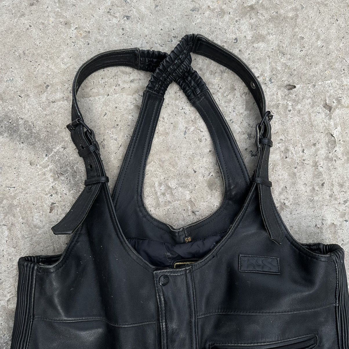 Leather × Vintage Vintage Moto Leather Pants Overalls Size 58 Style USA 00s Size US 42 / EU 58 - 6 Thumbnail