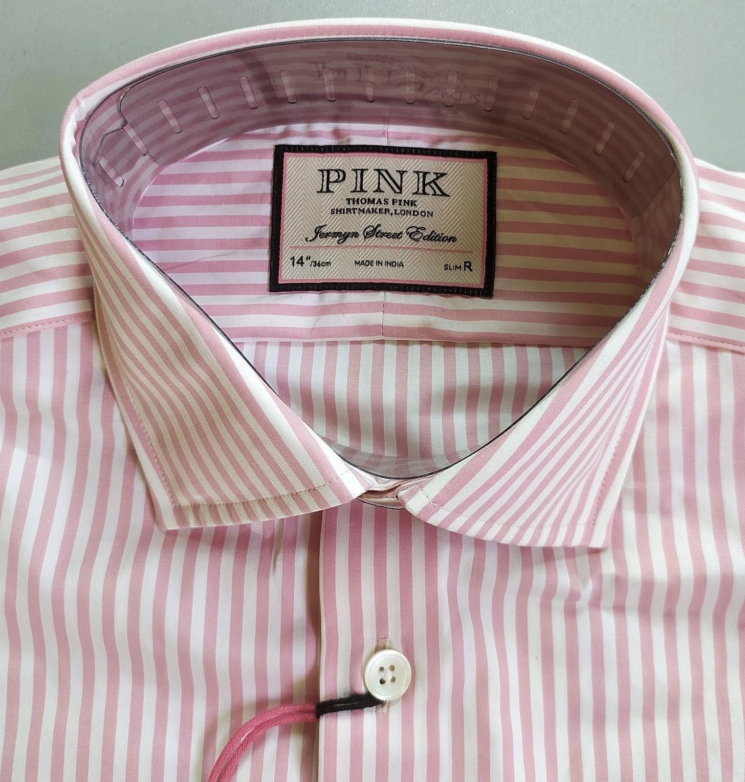 Thomas Pink Thomas Pink Formal Slim Fit Bengal House Stripe Shirt T 0012 Size US XS / EU 42 / 0 - 3 Thumbnail