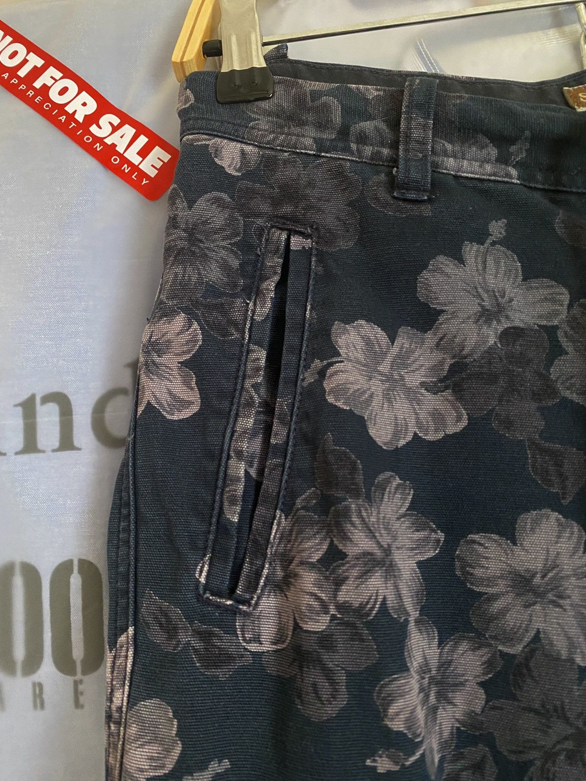 Hysteric Glamour Sunny Clouds Allover Print Floral Strght Leg like Denim Tear Size US 29 - 6 Thumbnail
