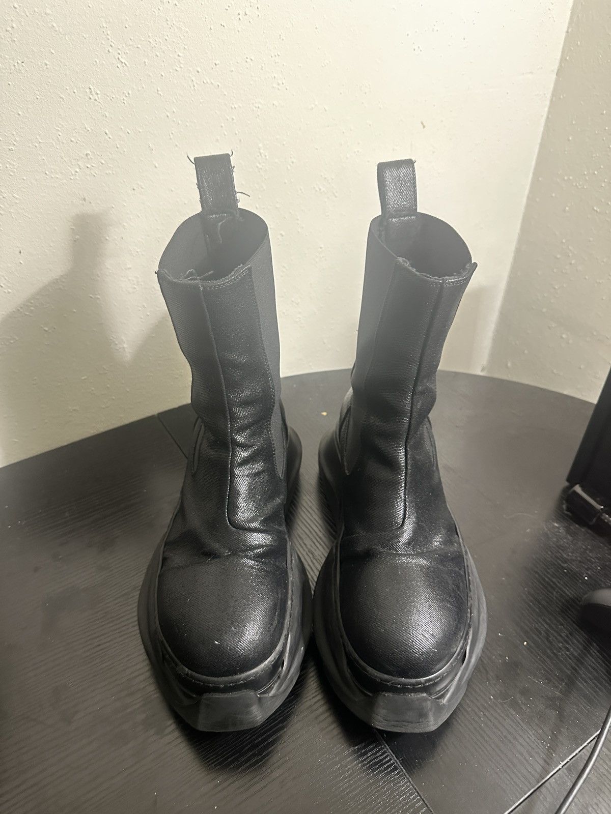 Rick Owens Abstract Beetle Boots | Grailed