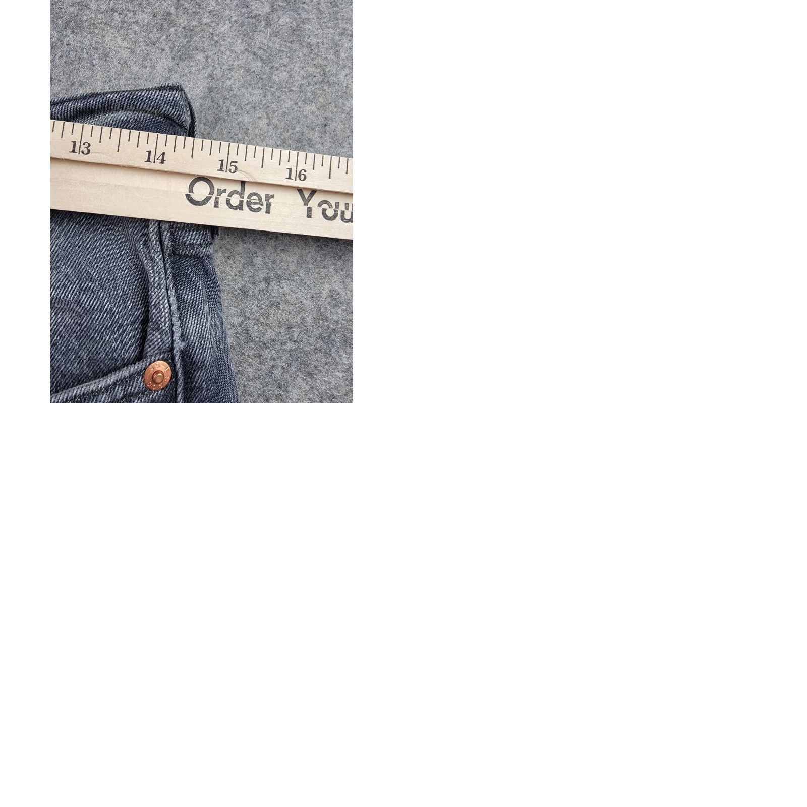 Levi's Levi's Premium 501 S Skinny Jeans Mens 29x28 Gray Button Fly Distressed Slim Denim Cotton 501 Size US 29 - 11 Thumbnail