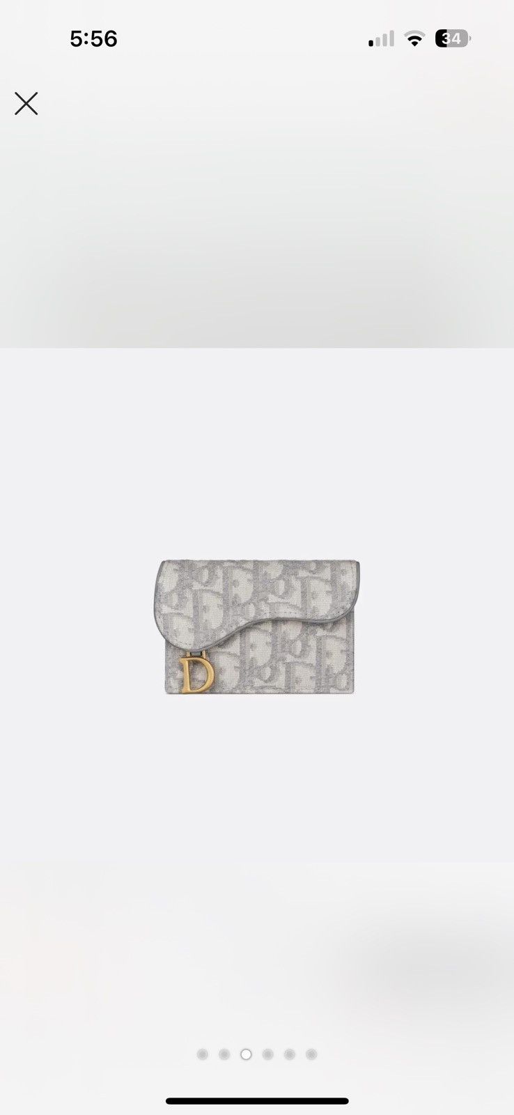 Dior DIOR Saddle Flap Card Holder/Wallet Size ONE SIZE - 3 Thumbnail