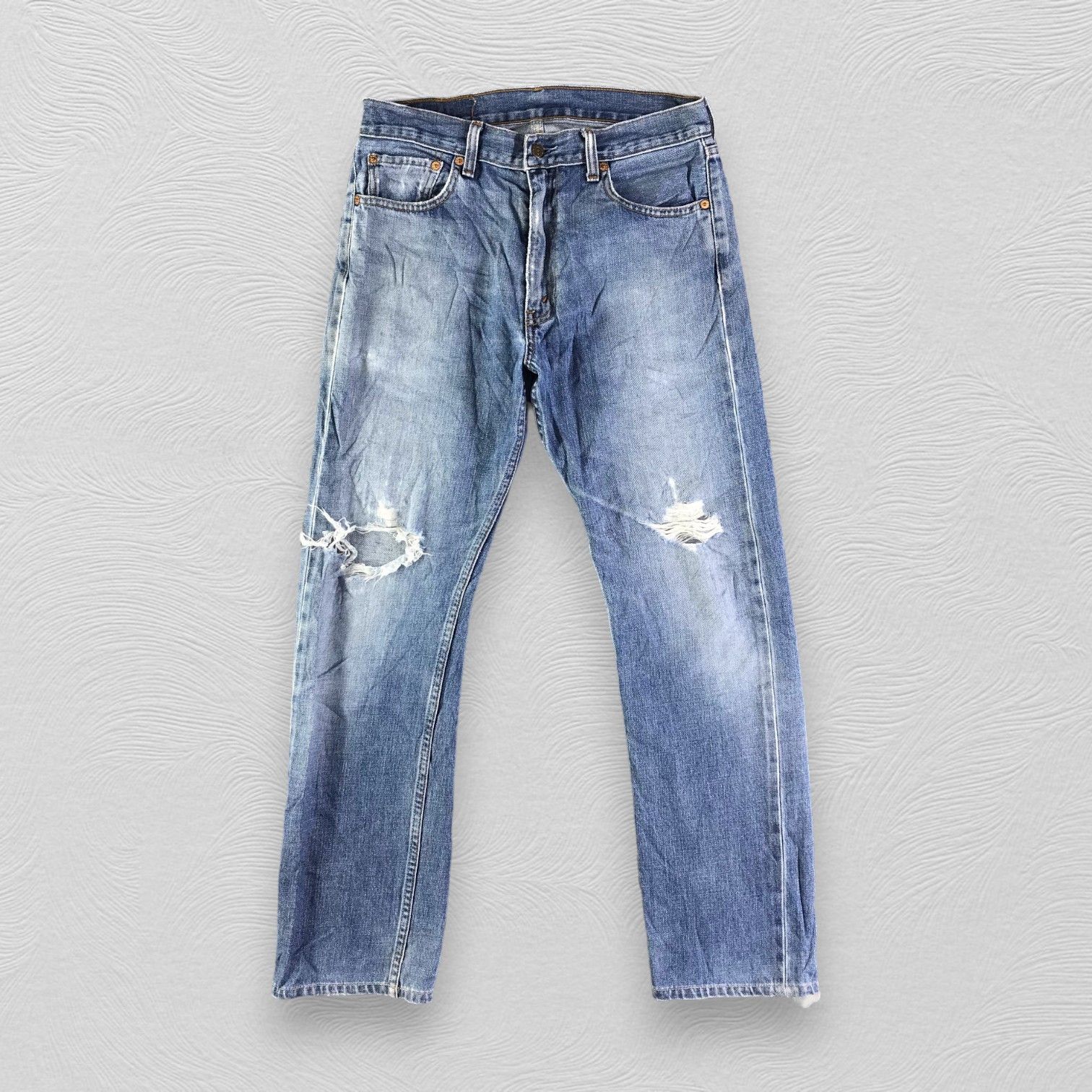 Levi's Vintage Levis 503 Jeans Distressed Denim KJ2773 Size US 31 - 1 Thumbnail