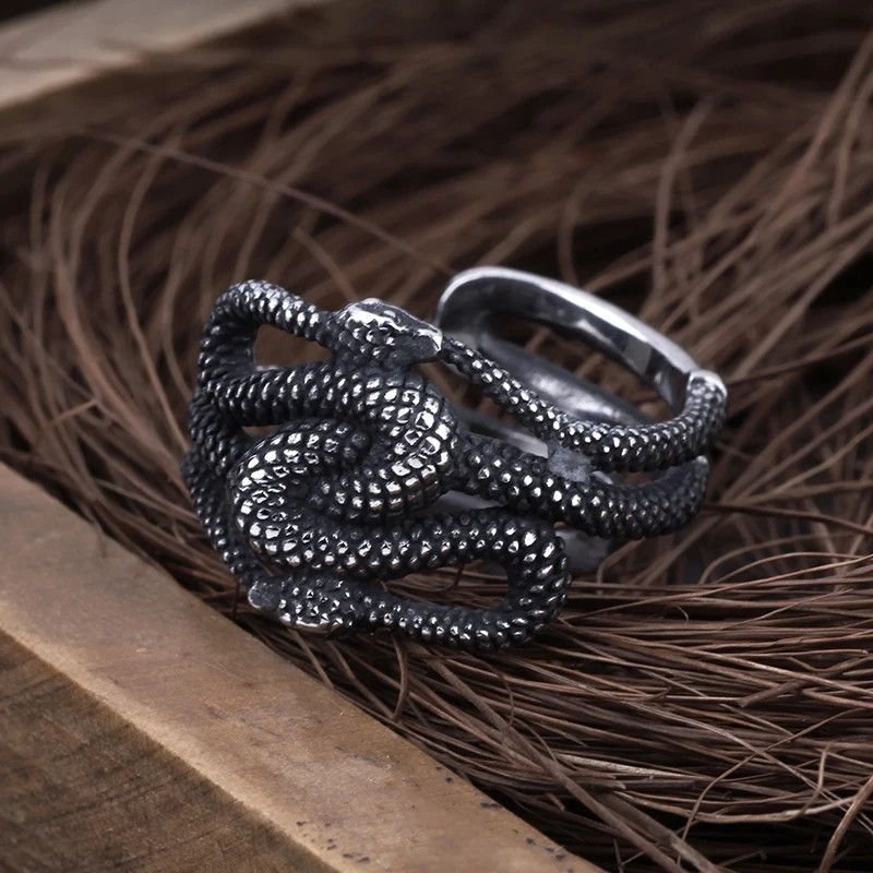Japanese Brand × Jewelry × Vintage Double Snake Ring Size ONE SIZE - 1 Thumbnail