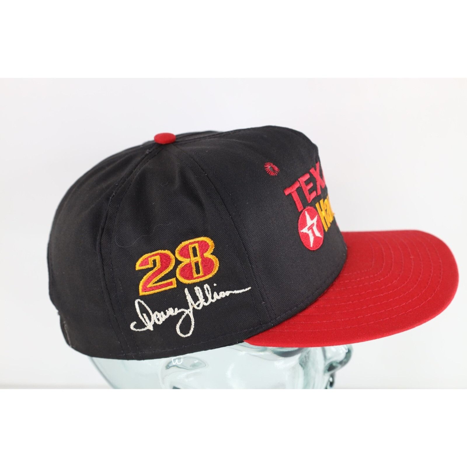 Vintage Vintage 90s NASCAR Texaco Havoline Racing Davey Allison Hat Size ONE SIZE - 4 Thumbnail