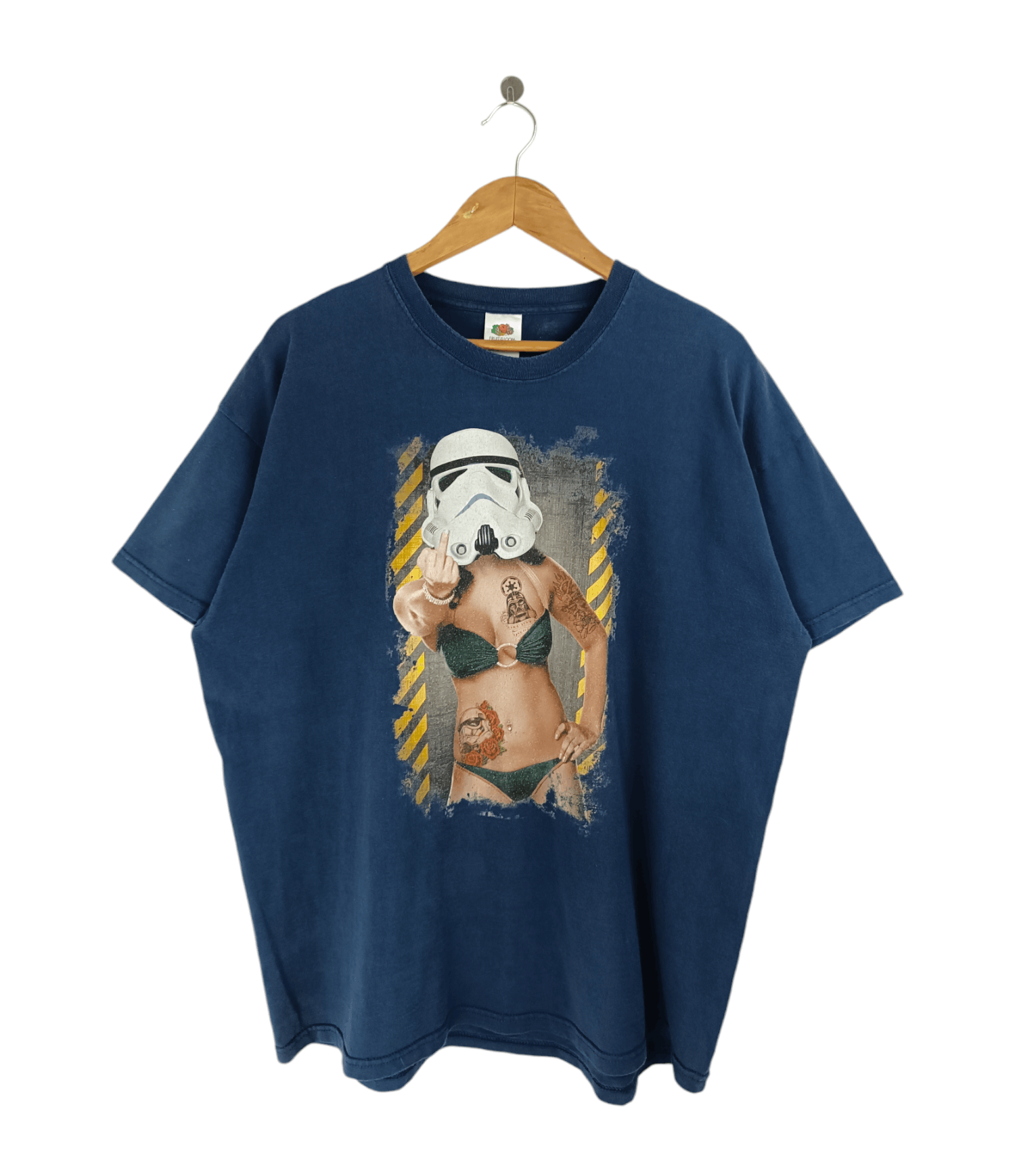 Vintage VINTAGE SEXY STORMTROOPER STAR WARS TATOO HUMOR FUNNY TEE Size US XL / EU 56 / 4 - 1 Thumbnail