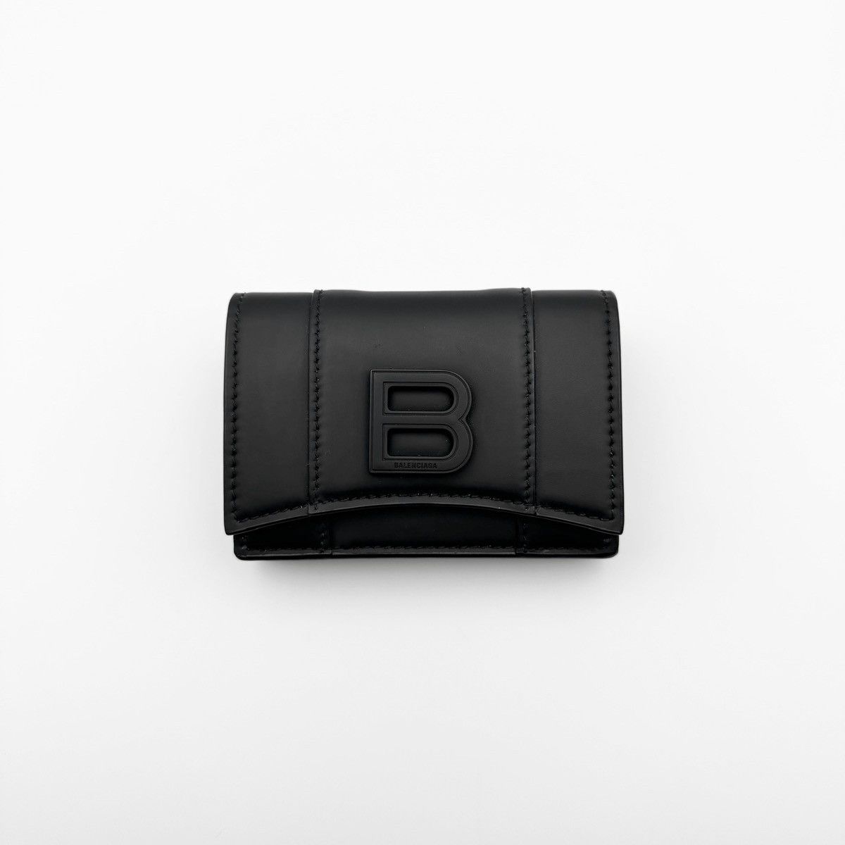 BALENCIAGA Mini Hourglass Wallet in Calfskin