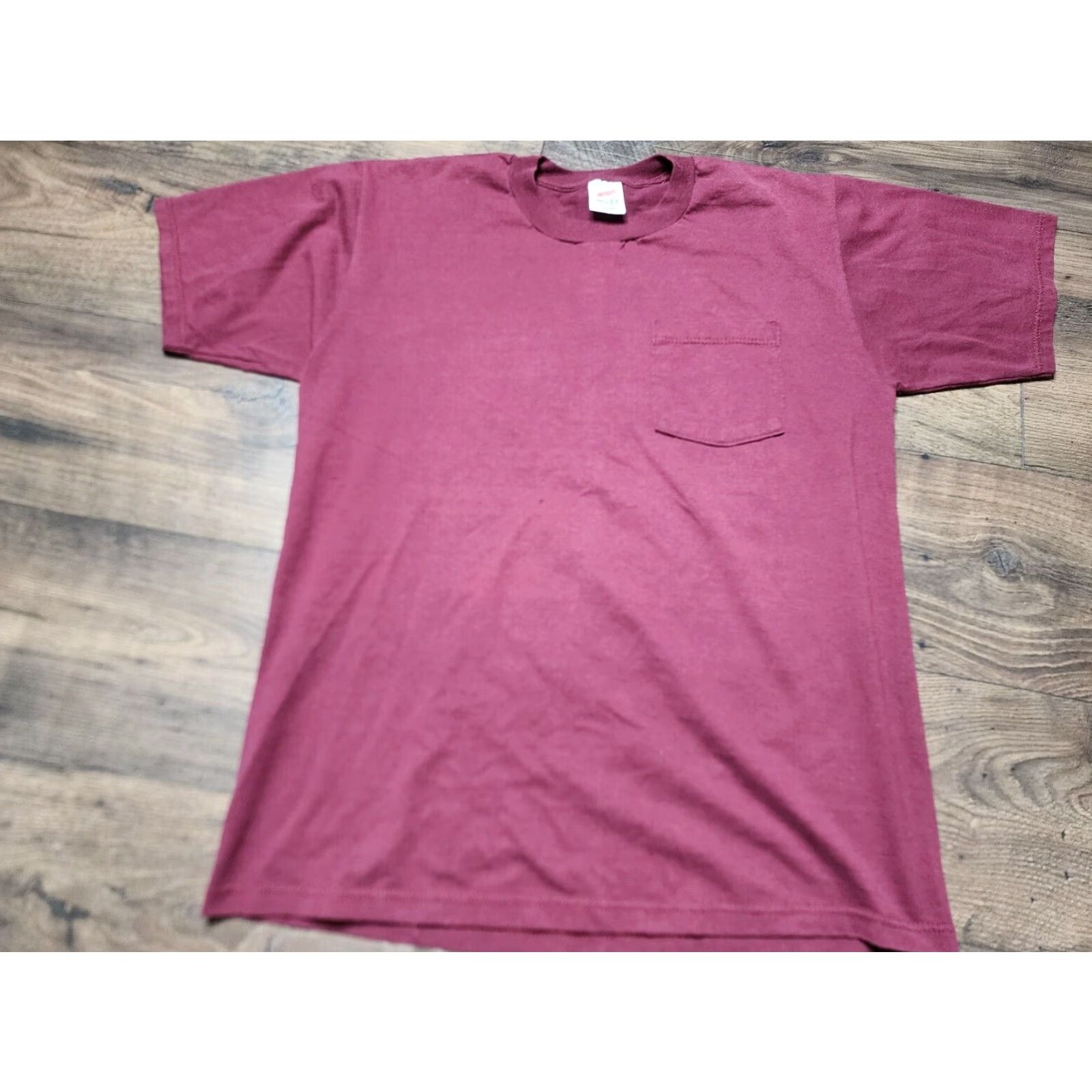 Jerzees VINTAGE Jerzees Mens Large Red Aviation T Shirt Embroidered Plane Graphic Size US L / EU 52-54 / 3 - 5 Thumbnail