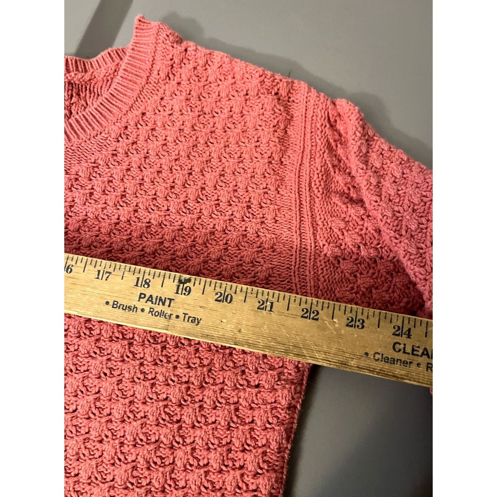 Old Navy Old Navy Sweater Size Large Pink Crochet Knitted Women Size L / US 10 / IT 46 - 5 Thumbnail