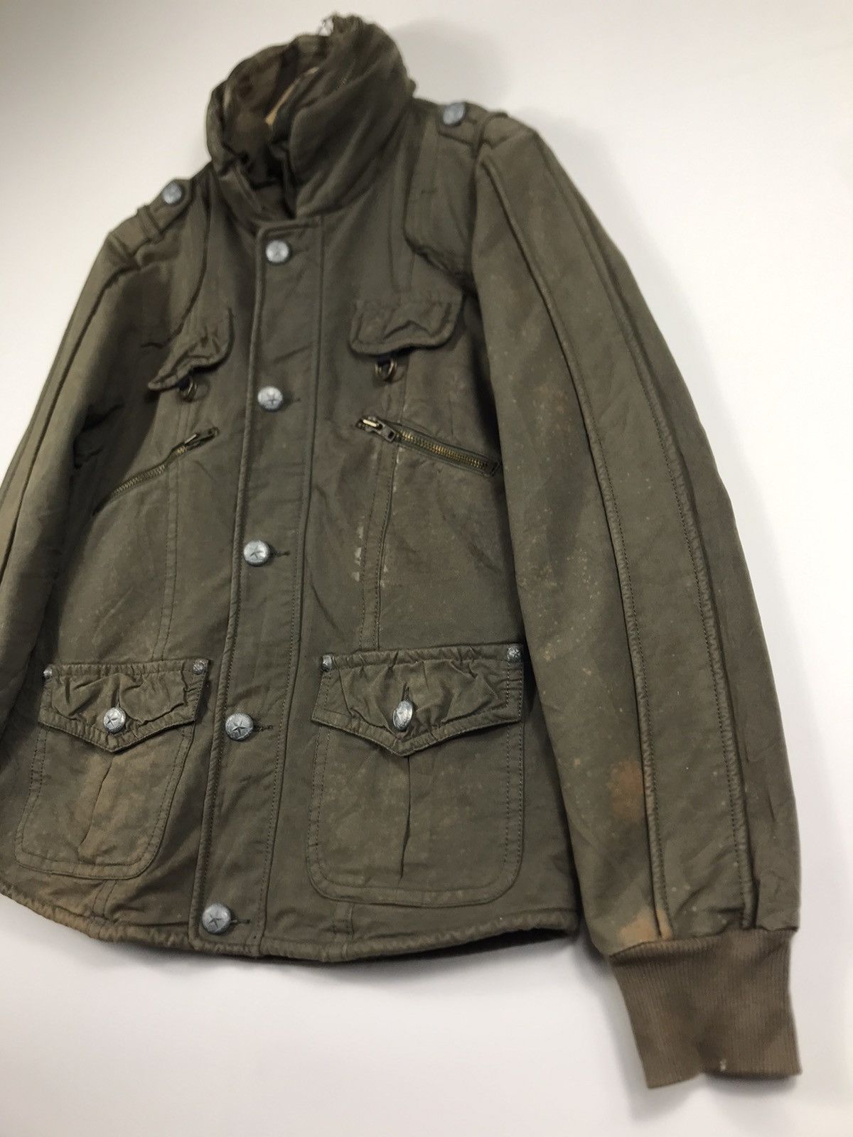 Japanese Brand ⚡️Vintage Tough JeanSmith Distressed Faded Workwear Jacket Size US M / EU 48-50 / 2 - 3 Thumbnail