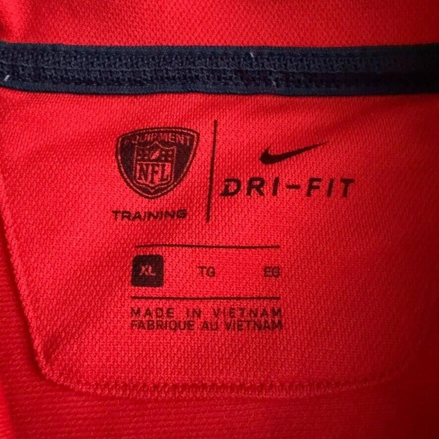 Nike Nike Patriots Dri-Fit On-Field Polo Top Mens L NFL Football Size ONE SIZE - 3 Thumbnail