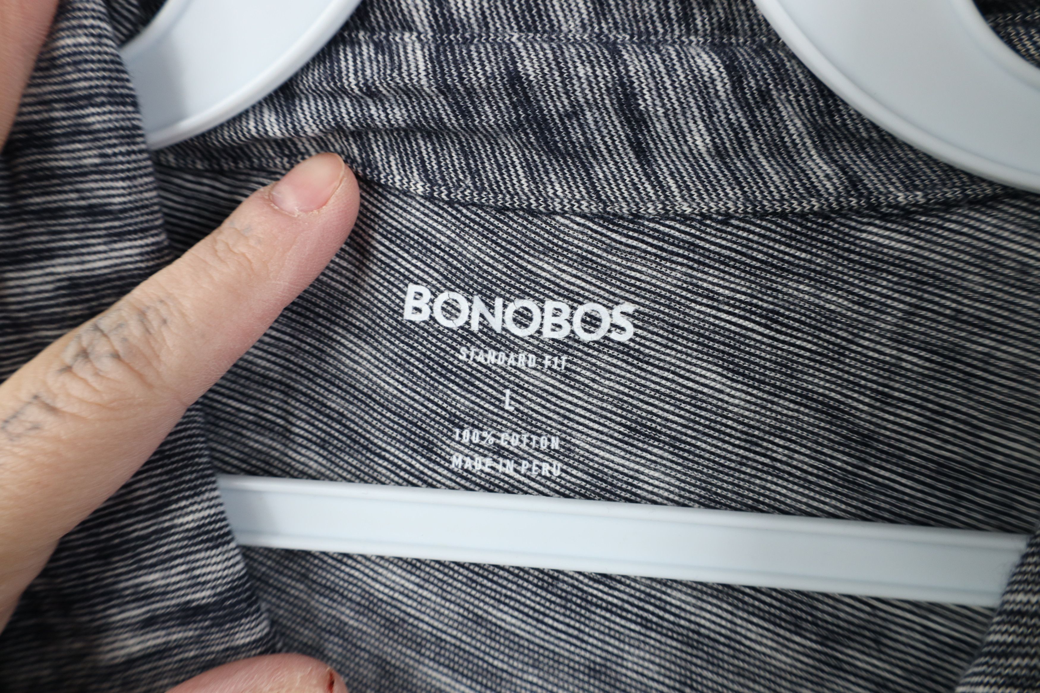 Bonobos Bonobos Fit Blank Jersey Knit Collared Golf Polo Shirt Blue Size US L / EU 52-54 / 3 - 7 Thumbnail