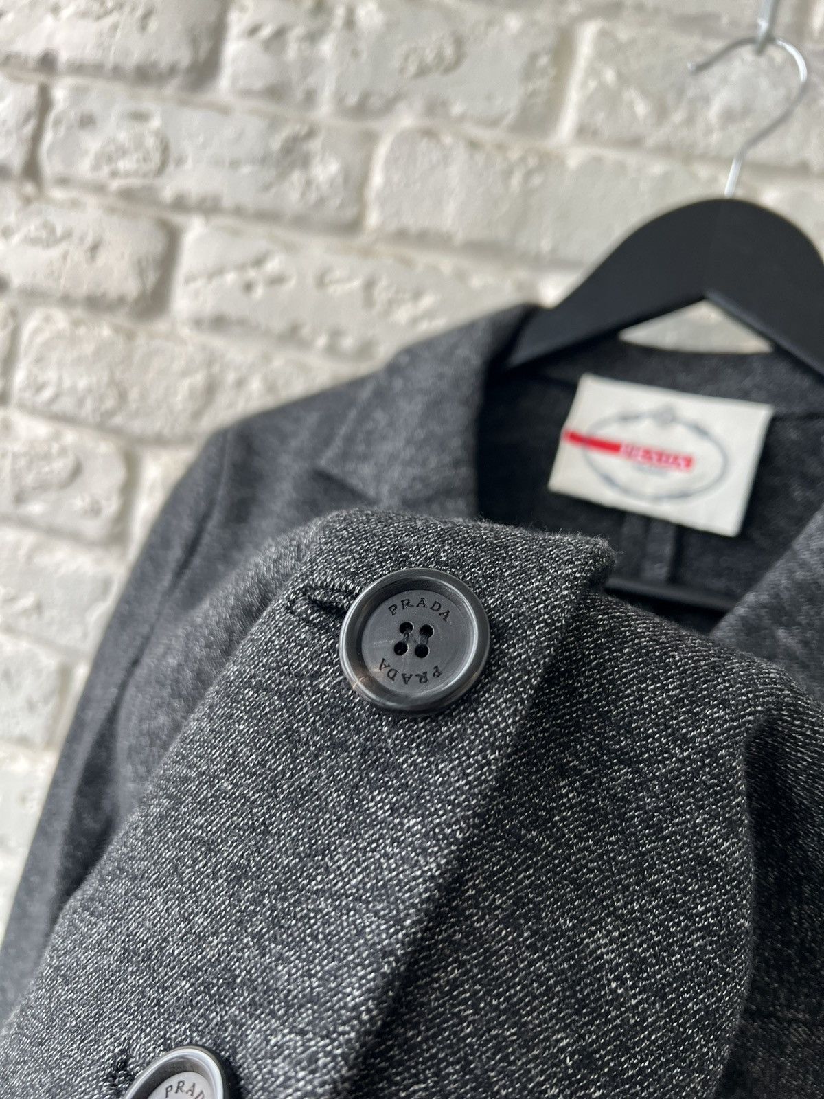 Prada Prada Milano Gray Wool Blazer Jacket Size M / US 6-8 / IT 42-44 - 5 Thumbnail