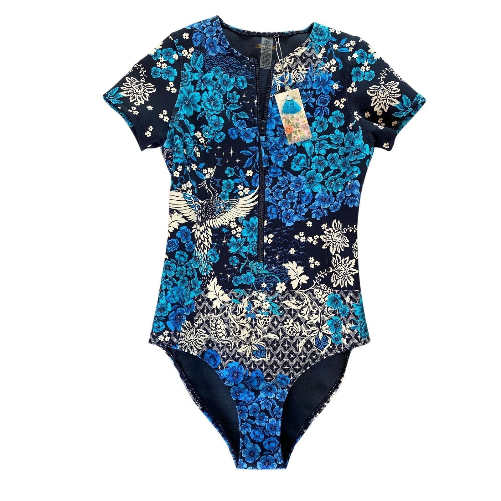 Johnny Was Johnny Was SML Cali Blue-Fly Neoprene Bodysuit/Swimsuit Size ONE SIZE - 1 Thumbnail