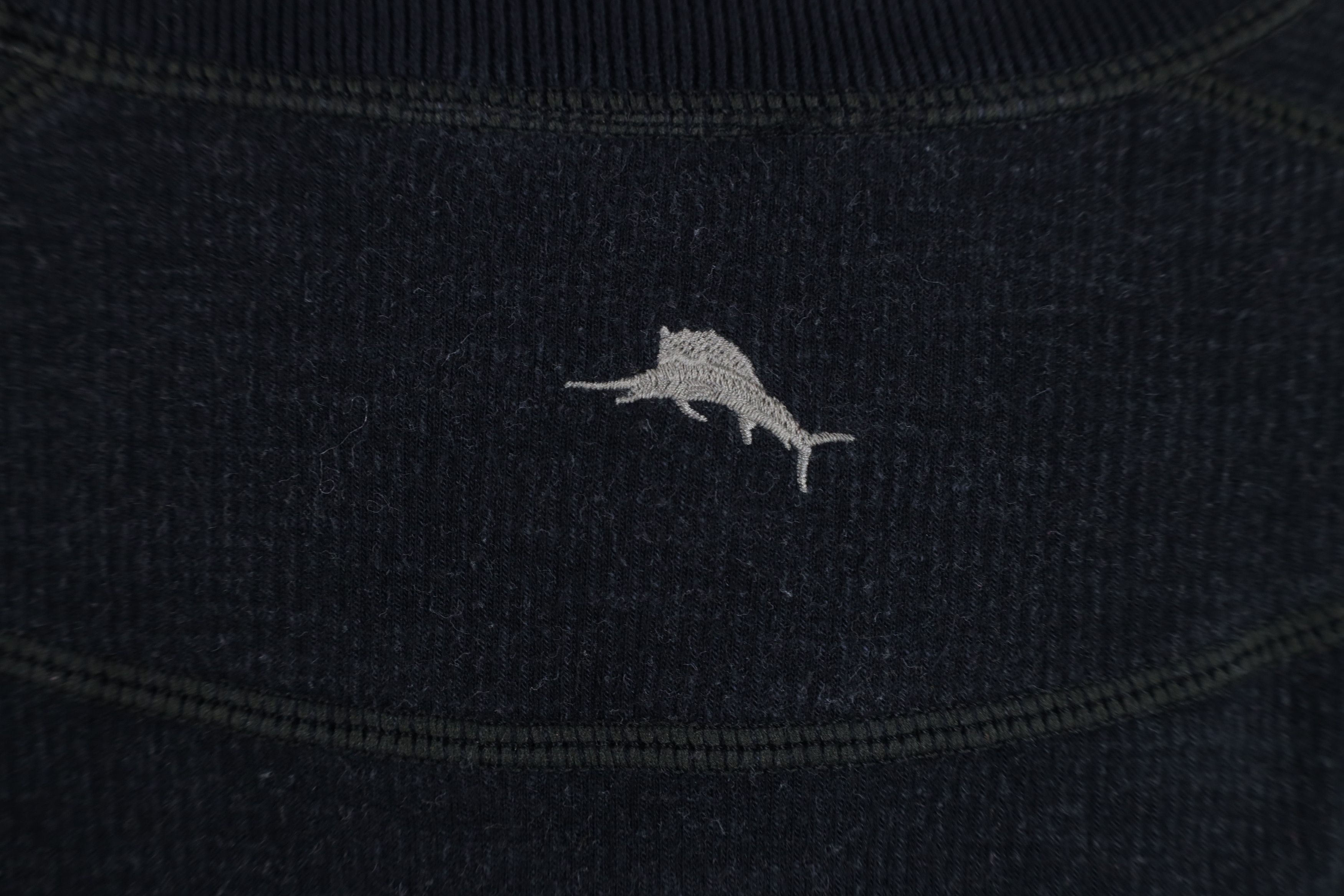 Tommy Bahama Vintage Tommy Bahama Reversible Crewneck Sweater Dark Gray Size US XXL / EU 58 / 5 - 7 Thumbnail