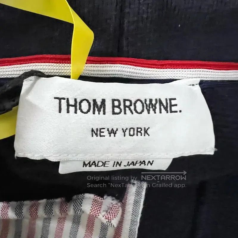 Thom Browne Thom Browne Navy Striped Cotton Shorts . Size 28" / US 6 / IT 42 - 4 Thumbnail